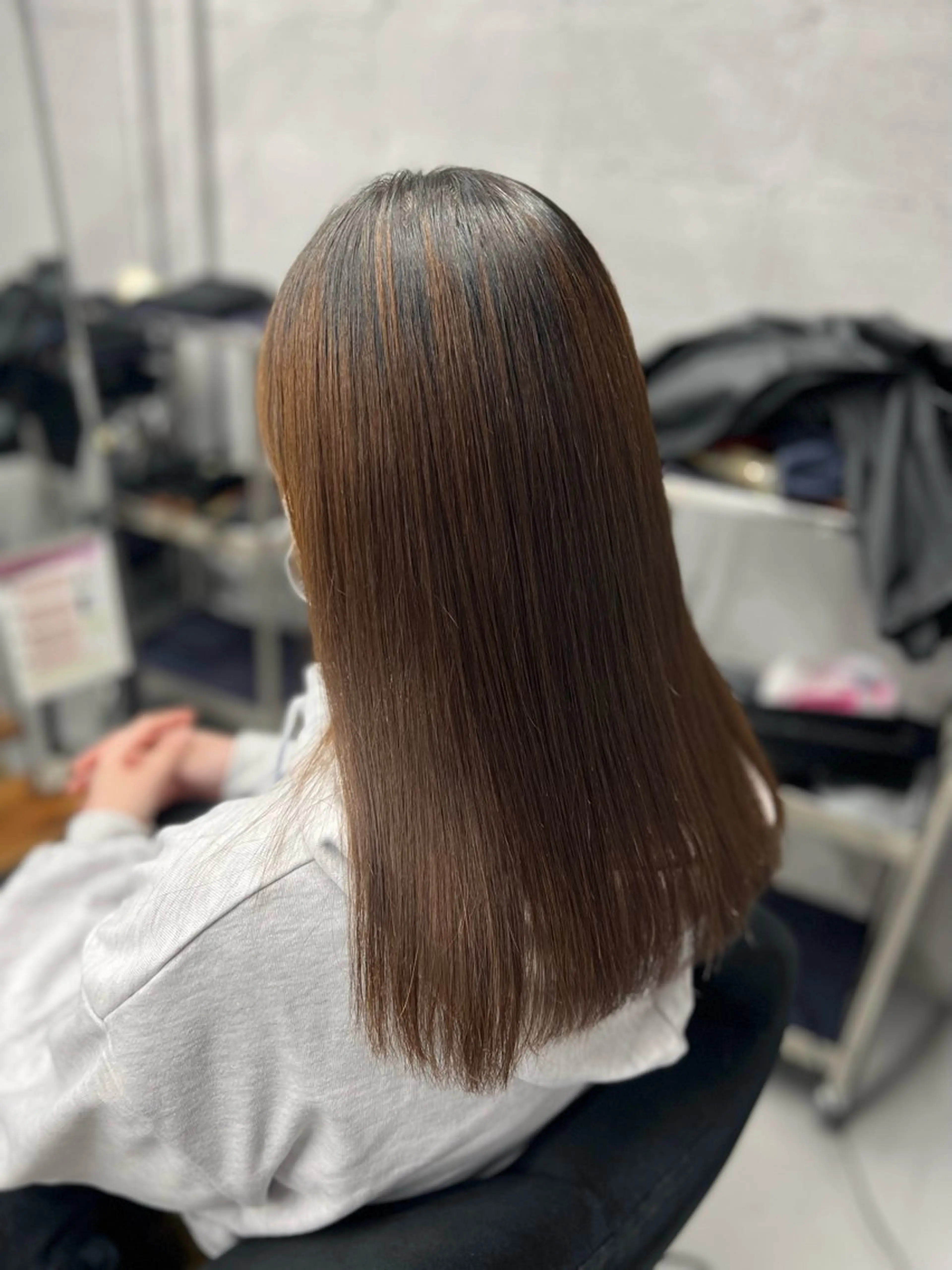 セミロング 札幌パーマ/ レイヤー/後藤海音のヘアスタイル