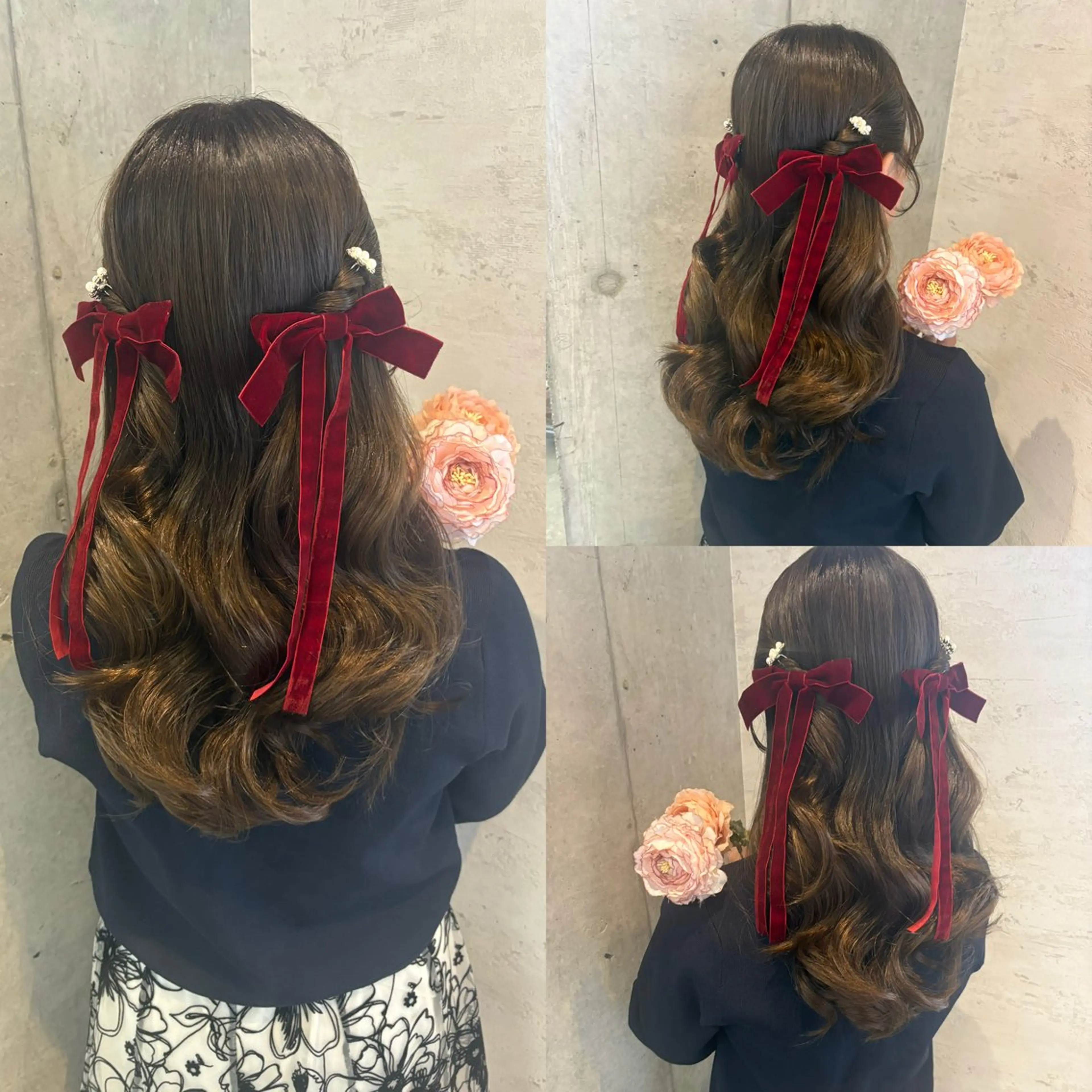 ロング ヘアアレンジ 髪飾り ヘアセット Reve resort所属・美髪× ヘアセット✨Araiのヘアスタイル