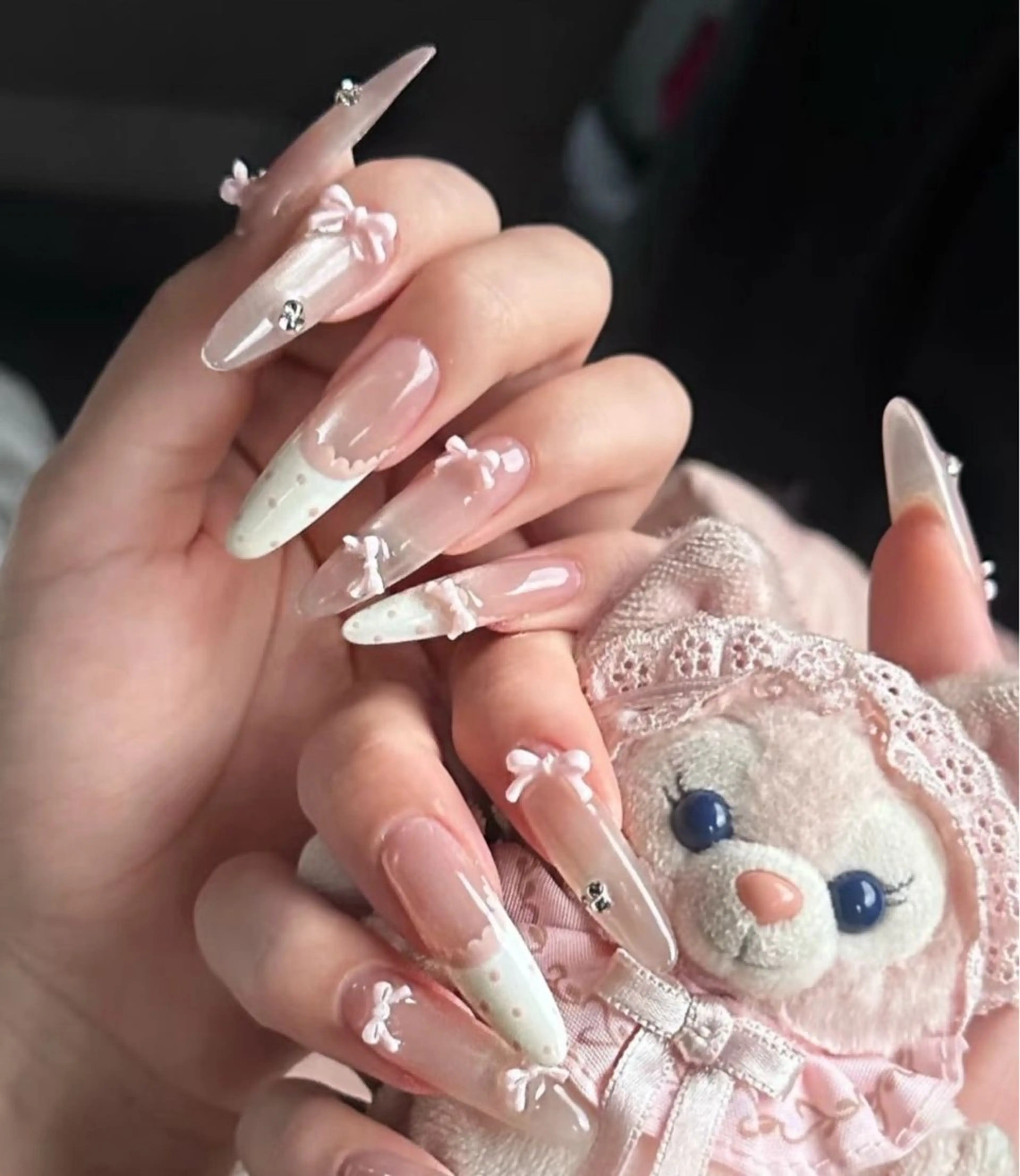【超ロングネイル】★ extra Long chipアートやパーツ盛り放題🪞✨💎の写真