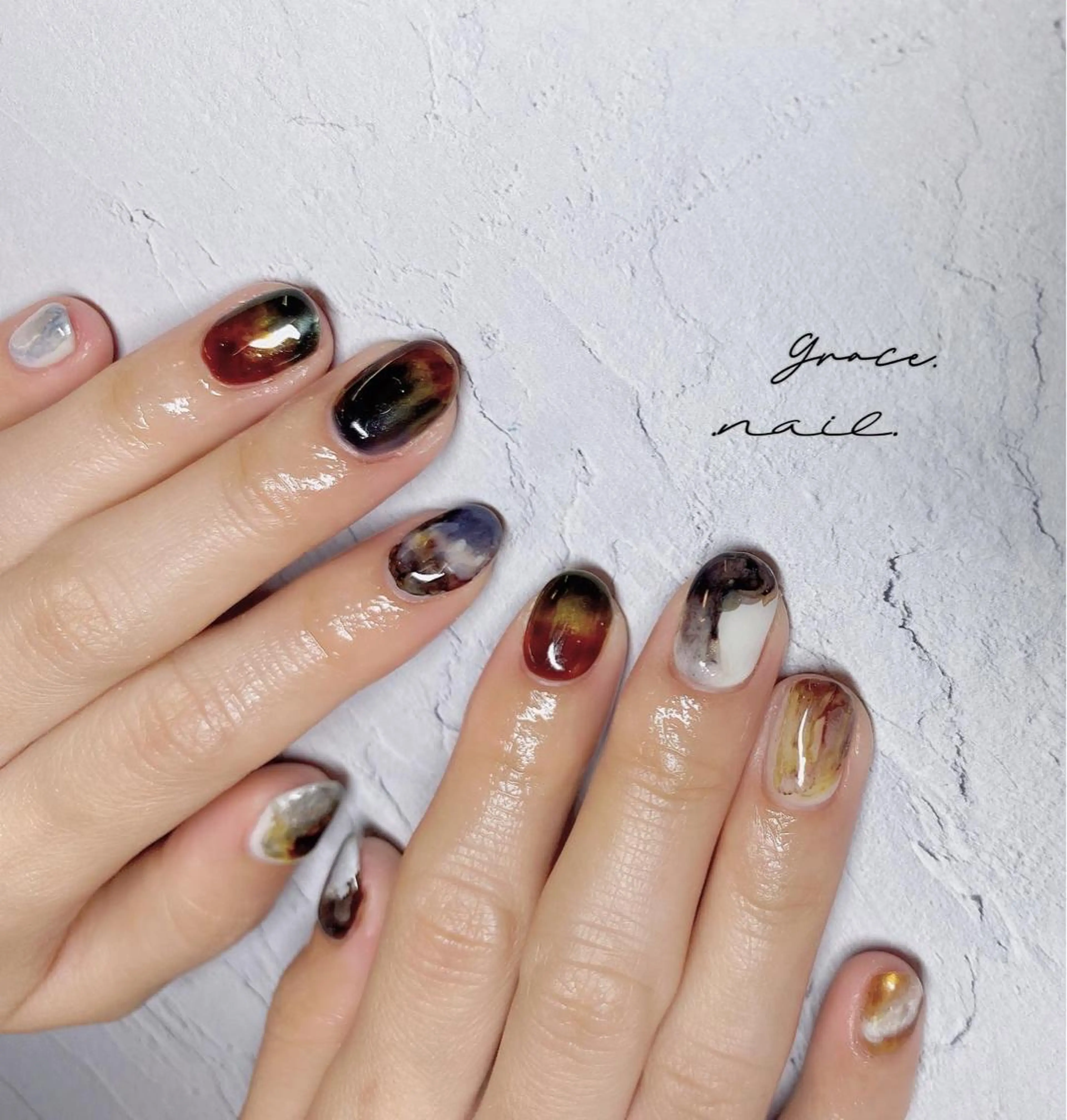 ネイル ハンドネイル ☆*｡Grace Nail｡*☆のネイルデザイン