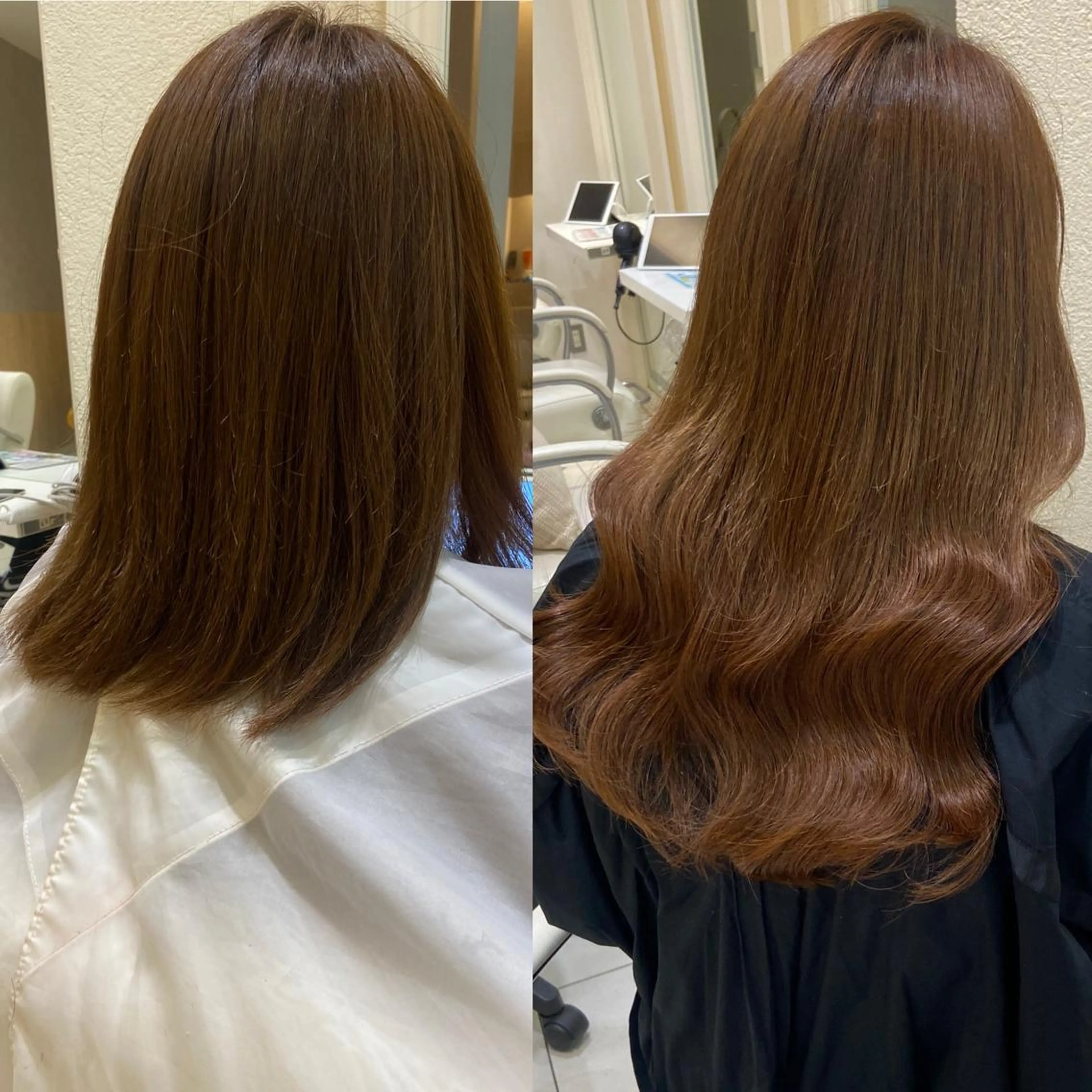 ロング ヘアアレンジ シールエクステ くびれヘア エクステ 顔周りカット 韓国風ヘア 新宿/韓国ヘア 中明度カラー/かやのヘアスタイル