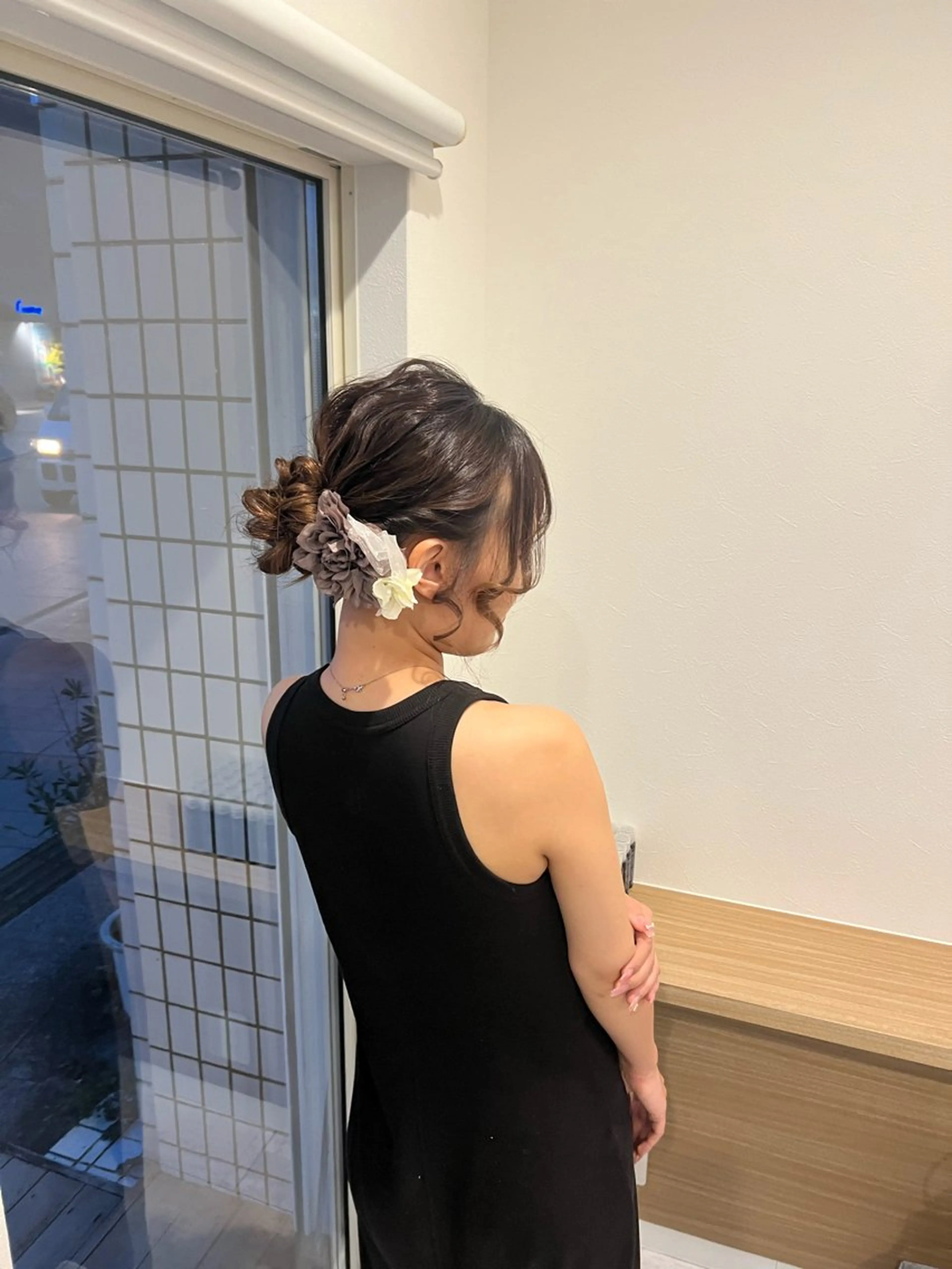 ロング ヘアセット マテリアル 中央駅店のヘアスタイル