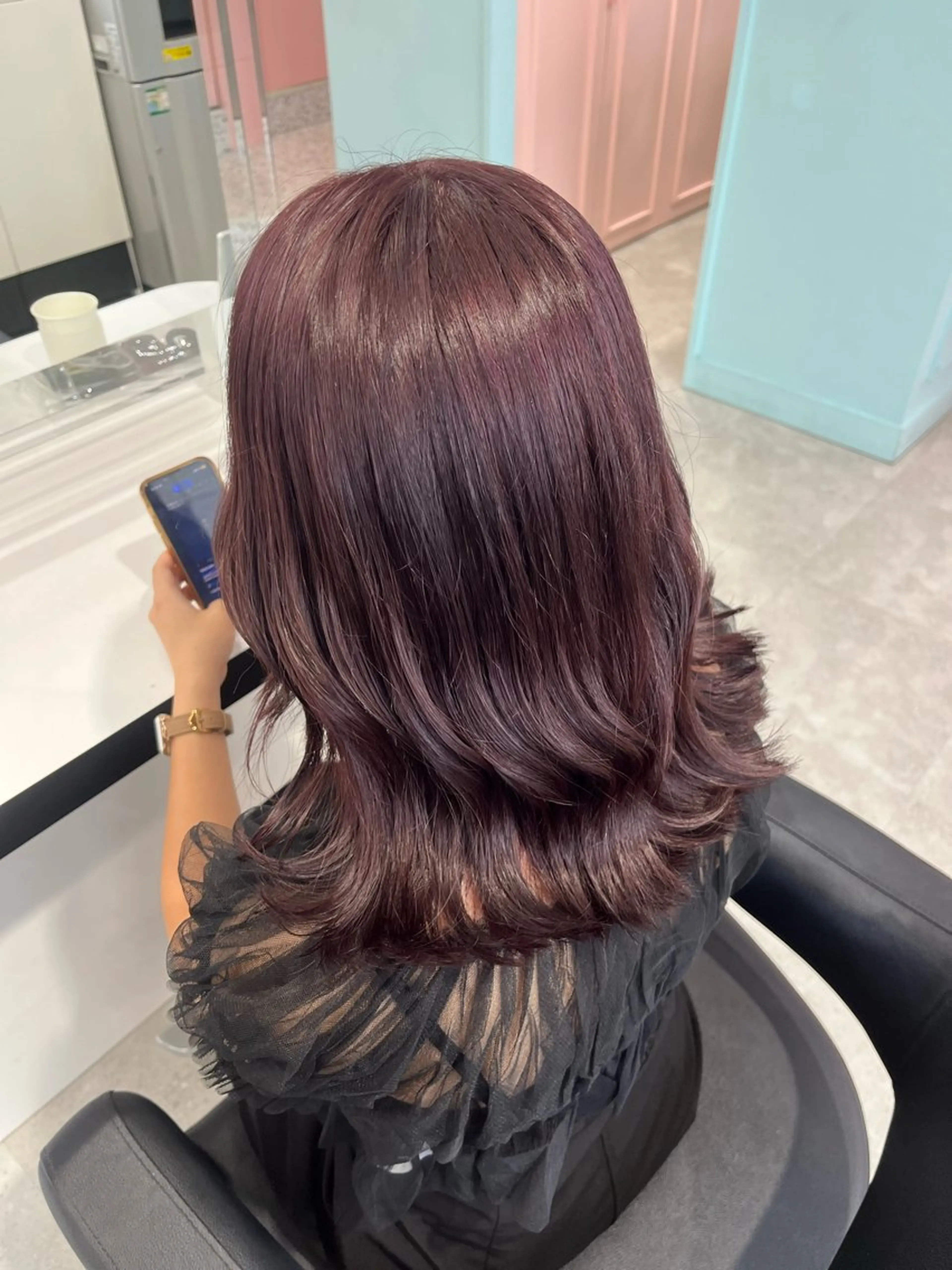 カラー みう/仙台/暖色/ 艶髪/顔周りカット/のヘアスタイル