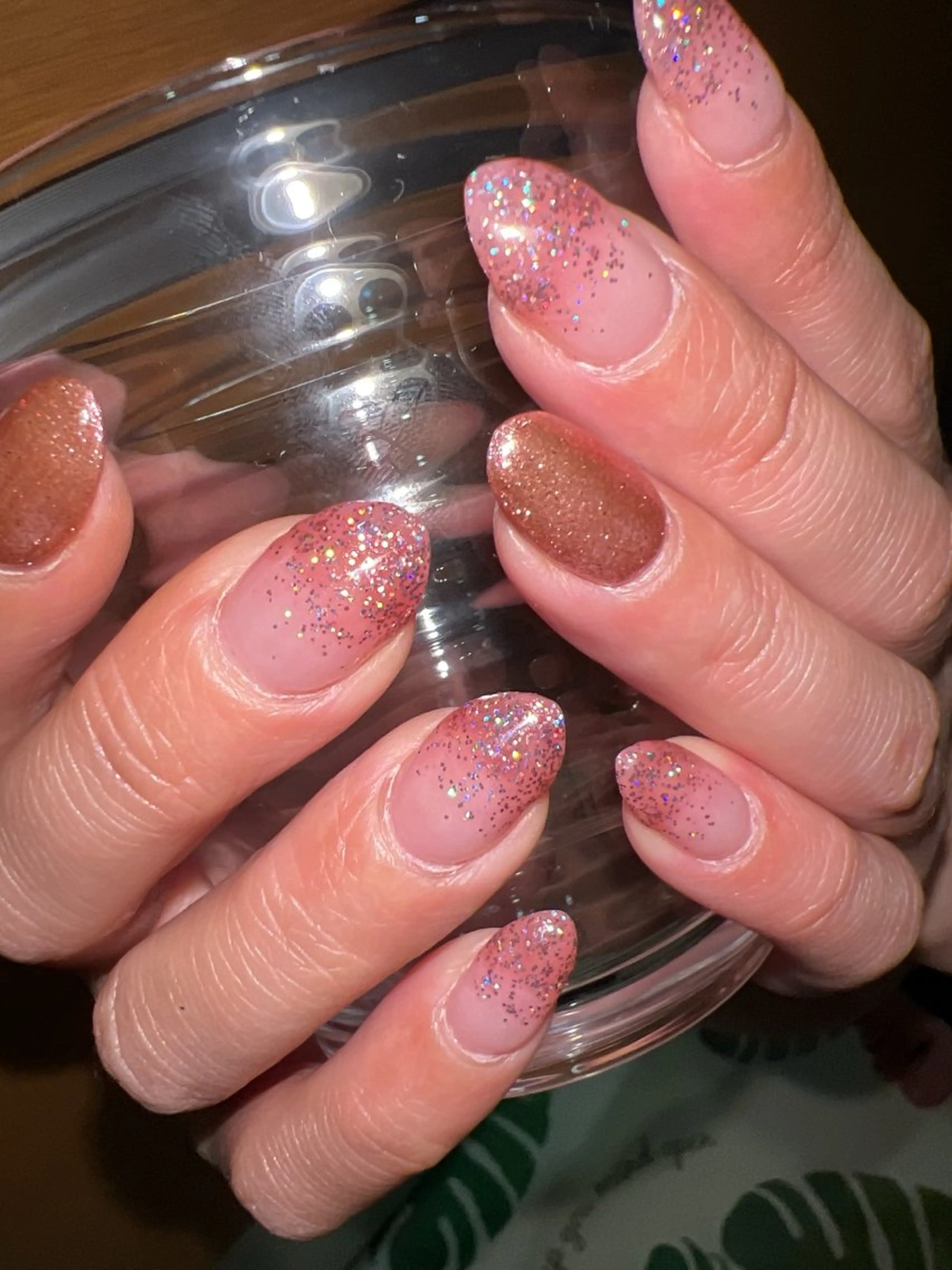 ネイル グラデーション ラメ(グリッター) ラメグラデーション coco nailのネイルデザイン