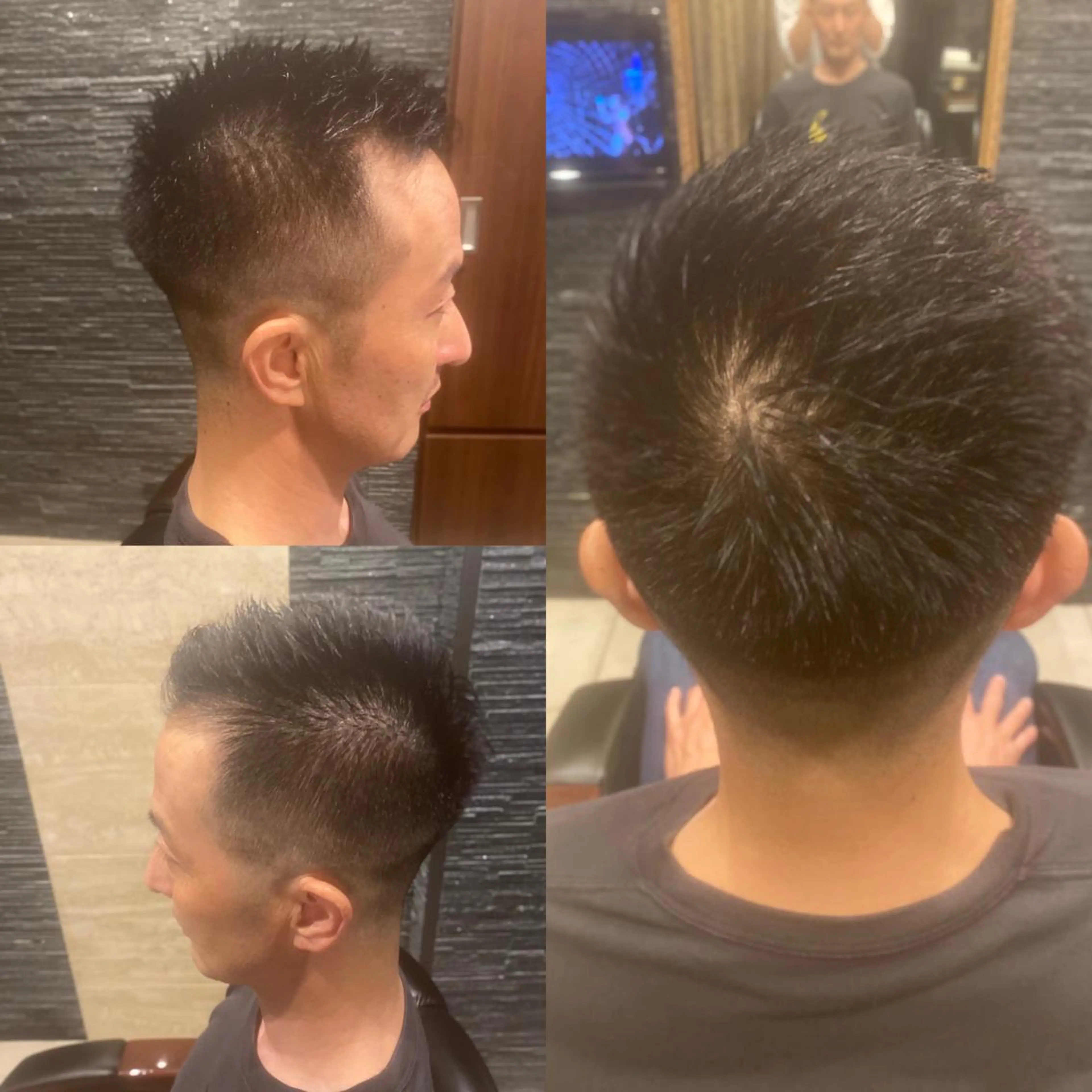 カット+白髪染め+セットの写真