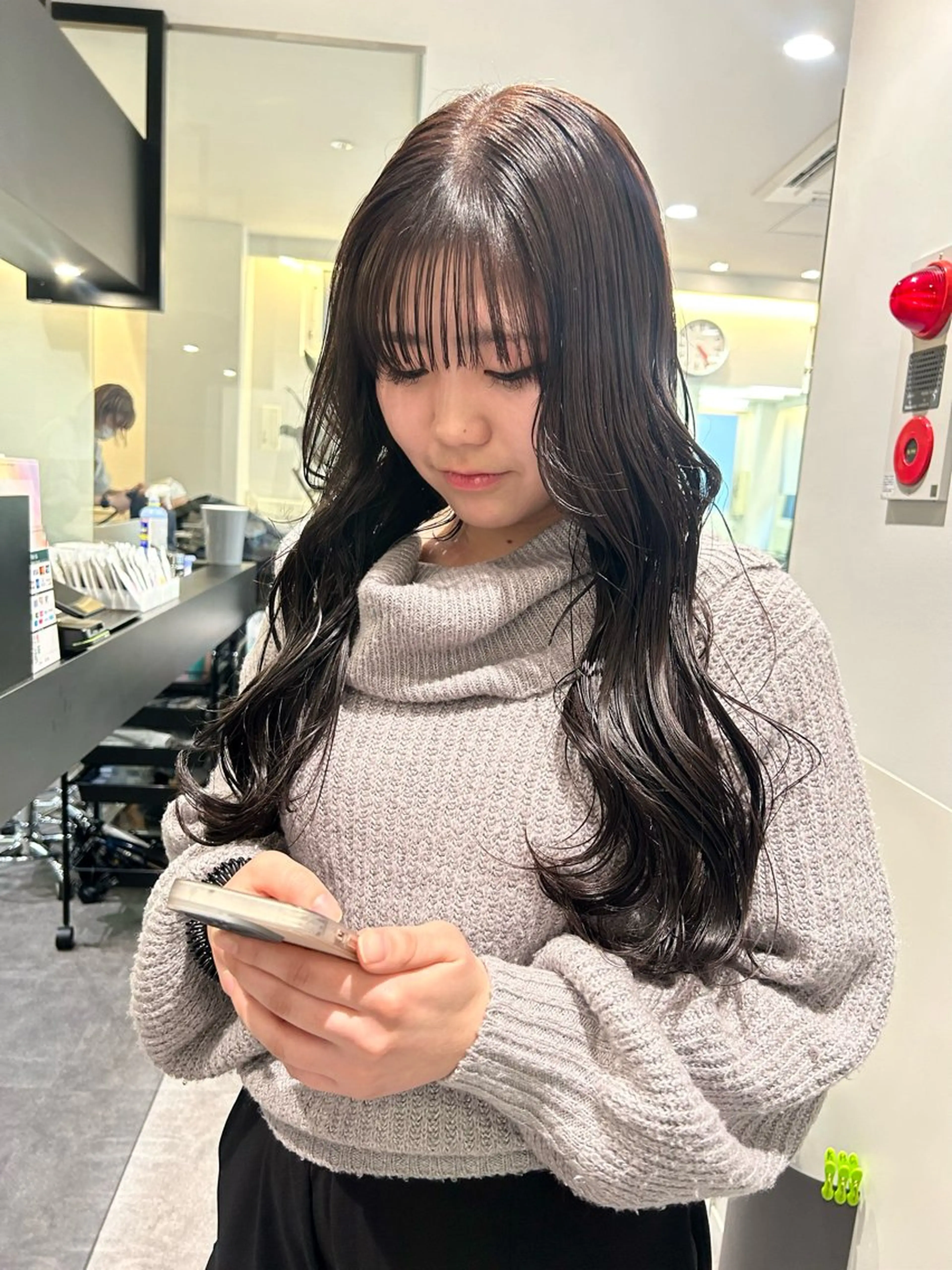 ロング カラー 透明感カラー グレージュ 🎀ヘアセット透明感 /REINA🎀のヘアスタイル