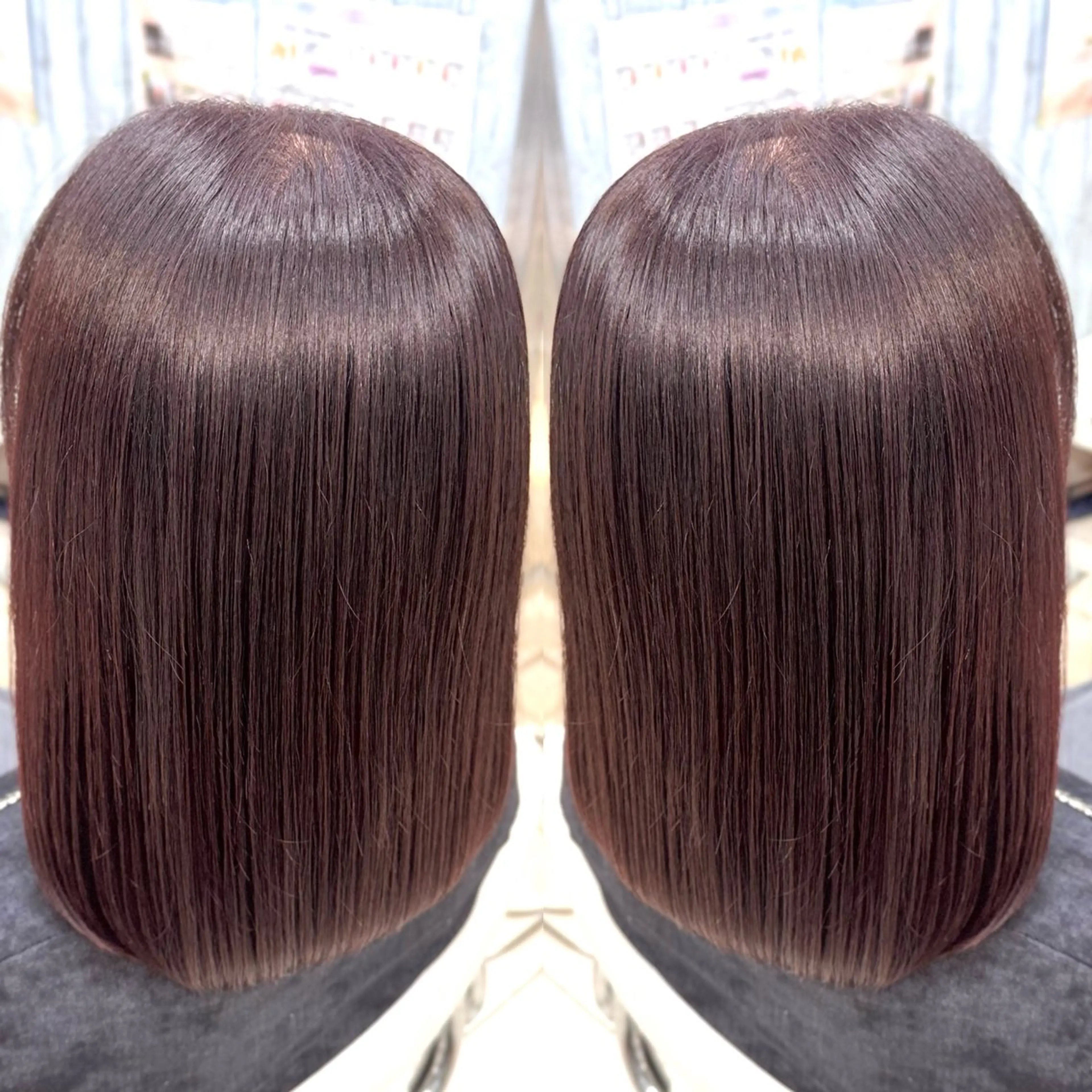 【❤️‍🔥期間限定❤️‍🔥】ワンカラー➕オージュア2stepトリートメント《超音波アイロンサービス》の写真