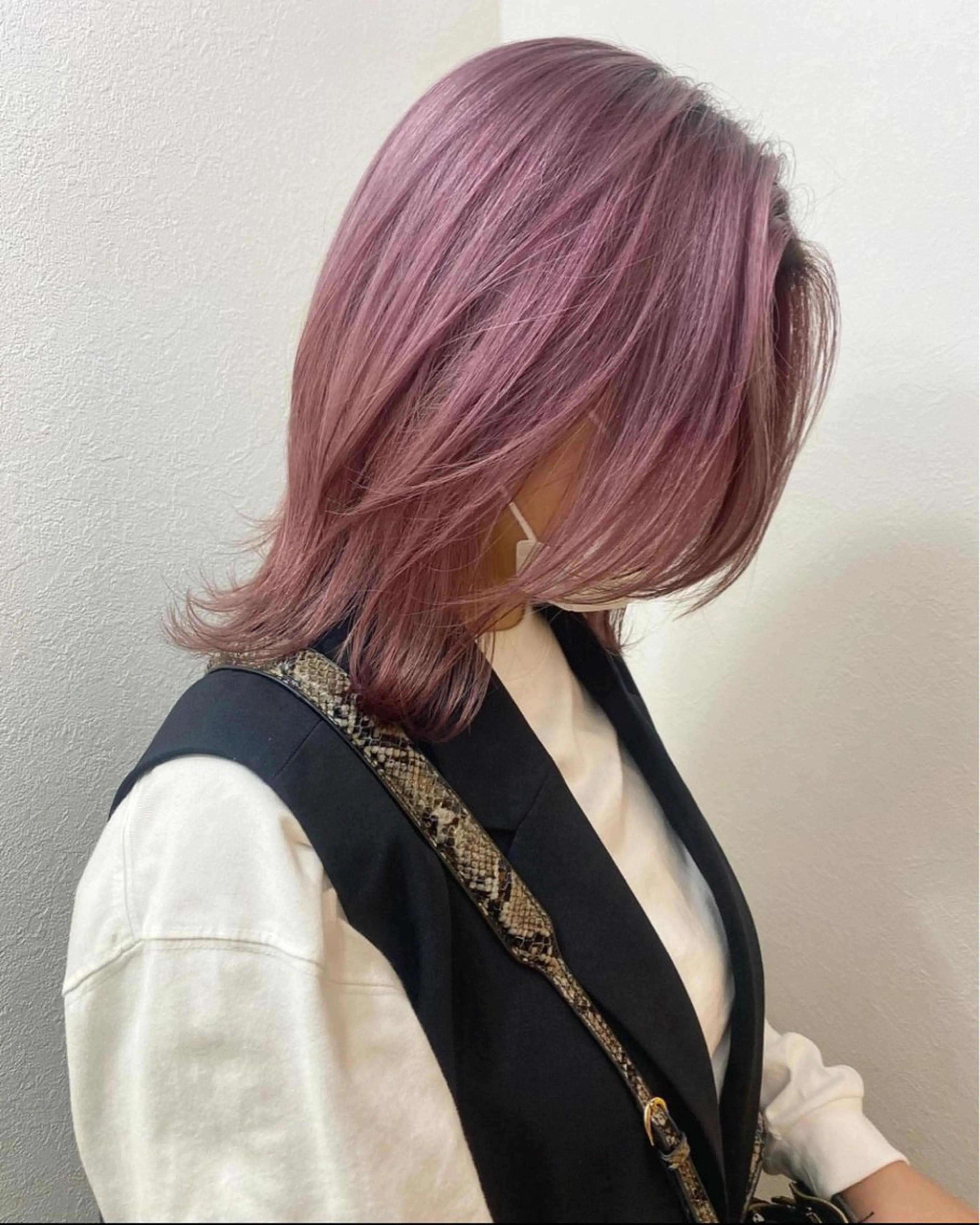 ミディアム ピンクラベンダー ニュアンスカラー/ 🫧レミ(坊主)のヘアスタイル