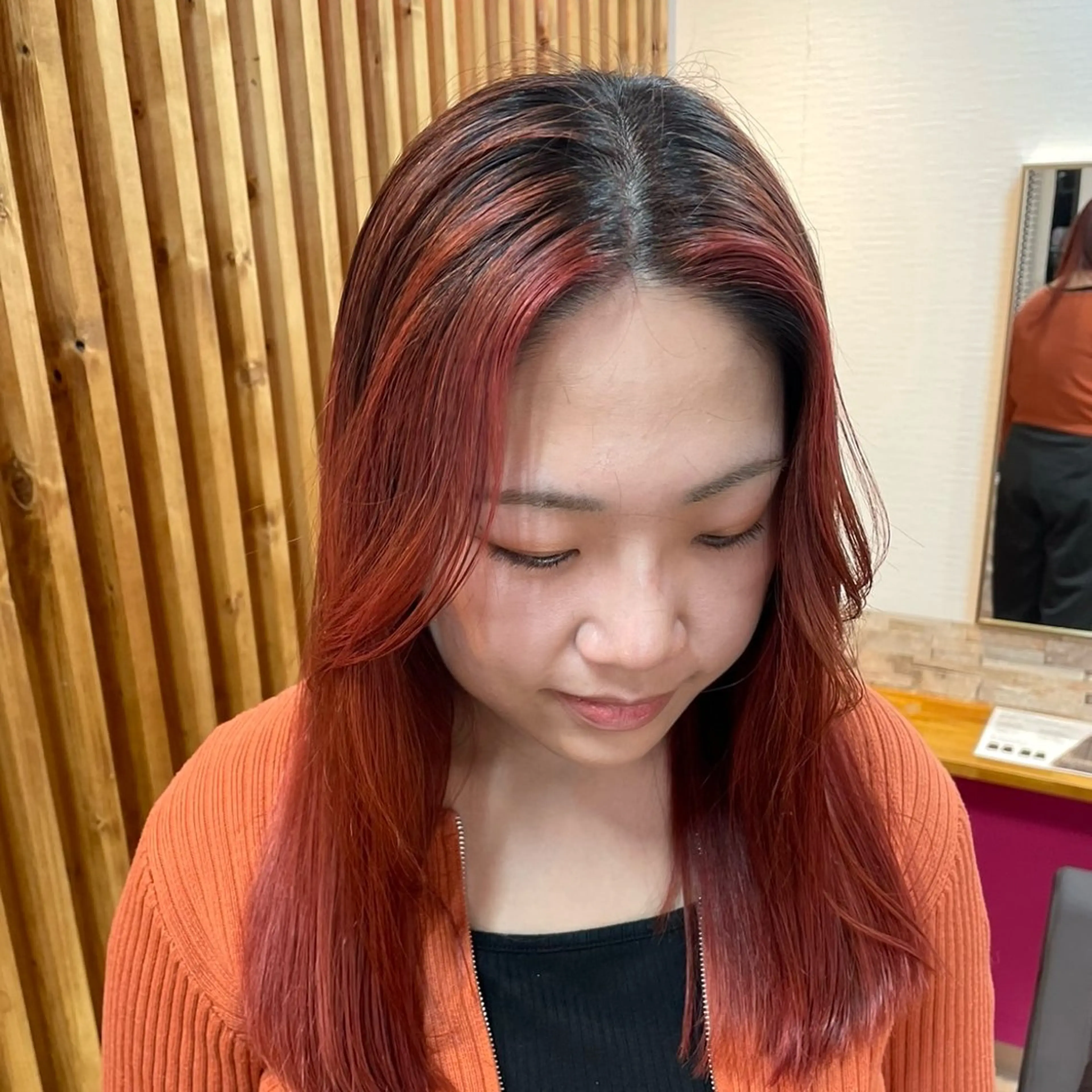 ロング カラー ヘアカラー&縮毛矯正 STAR☆RIVERのヘアスタイル