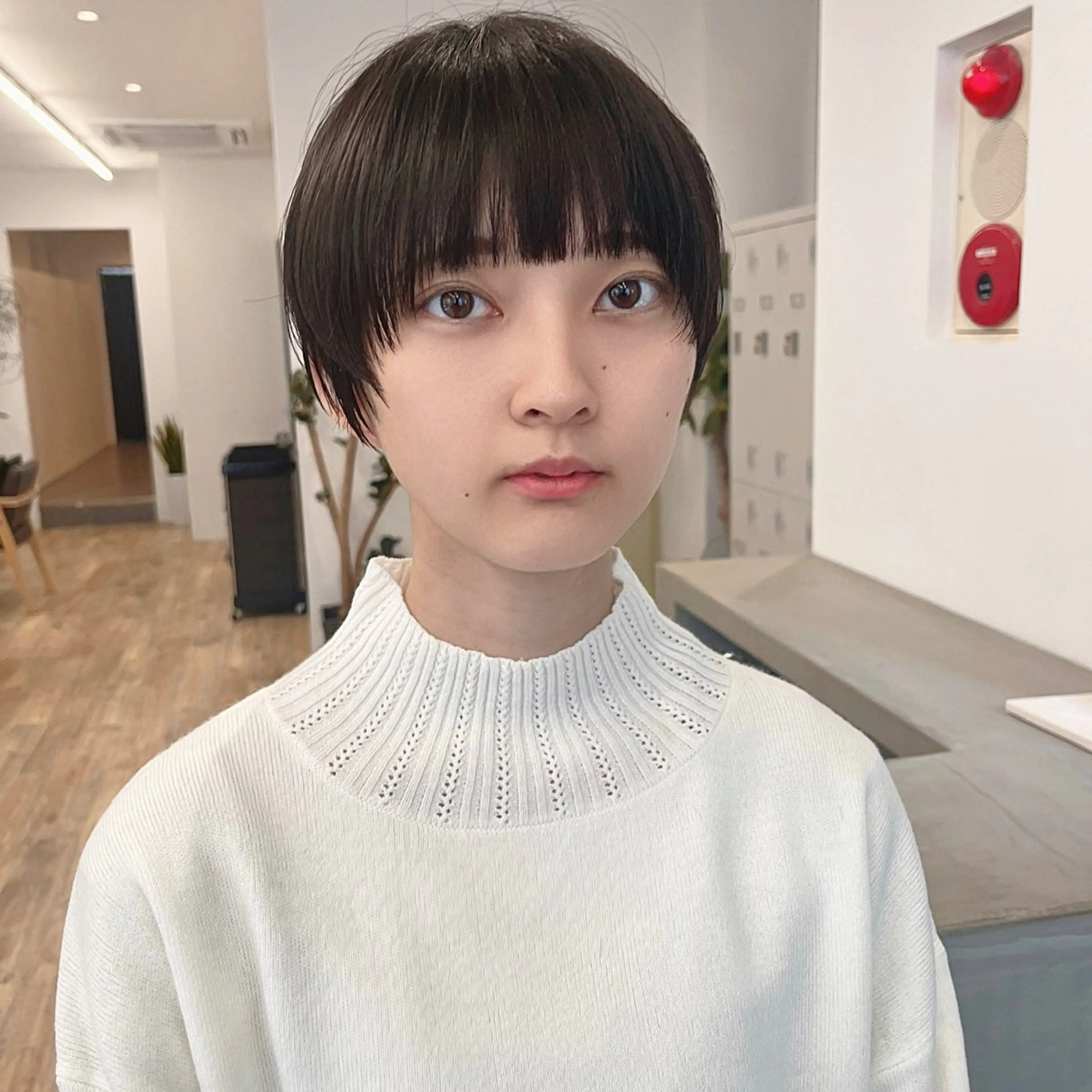 ショート 顔まわりレイヤー 顔周りカット レイヤーカット ショートヘア Say.FUKUOKA所属・⭐️ショートの匠⭐️ Say.岩井のヘアスタイル