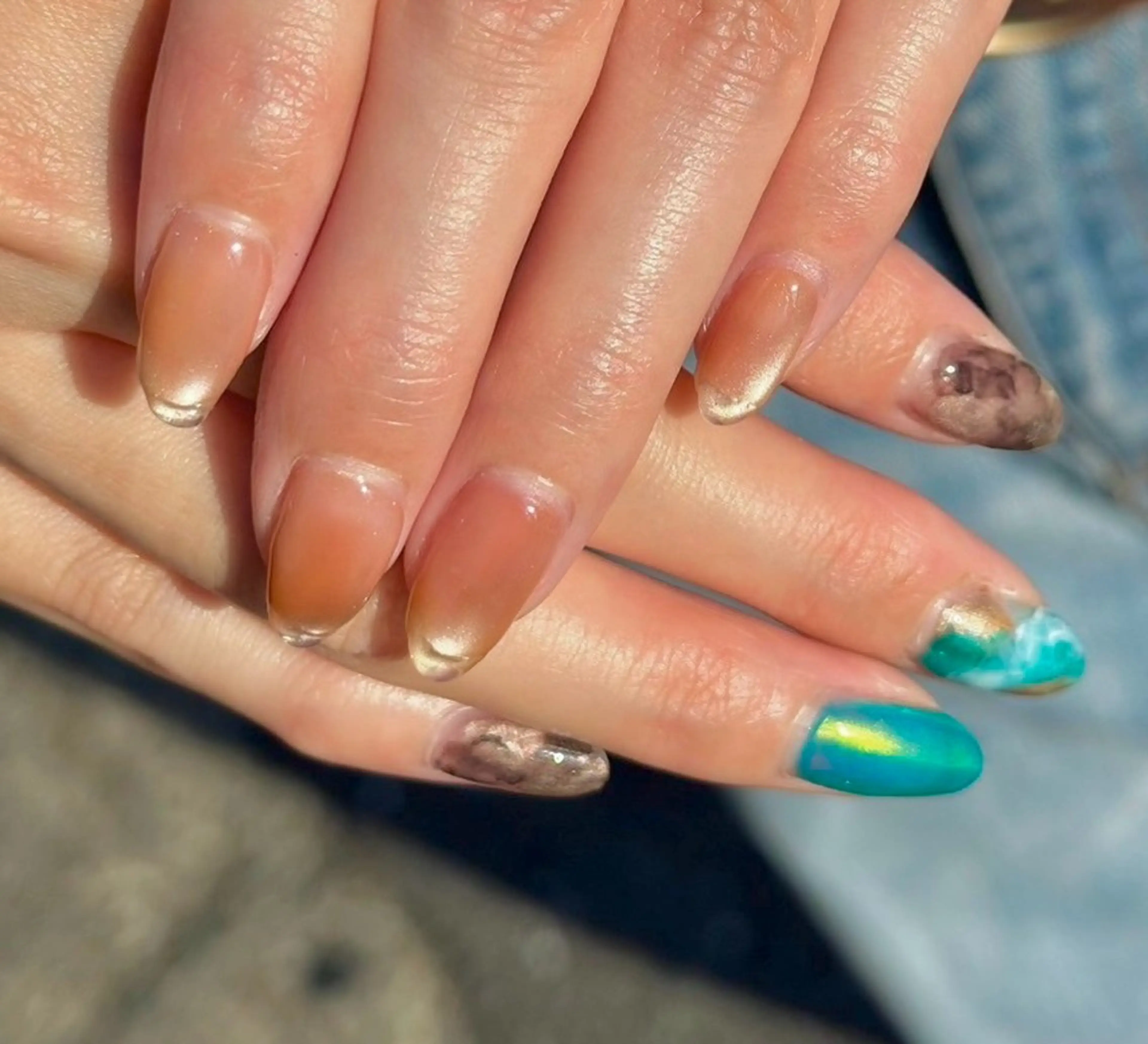 ネイル ニュアンスネイル ハンドネイル m_nail所属・O Mayaのネイルデザイン