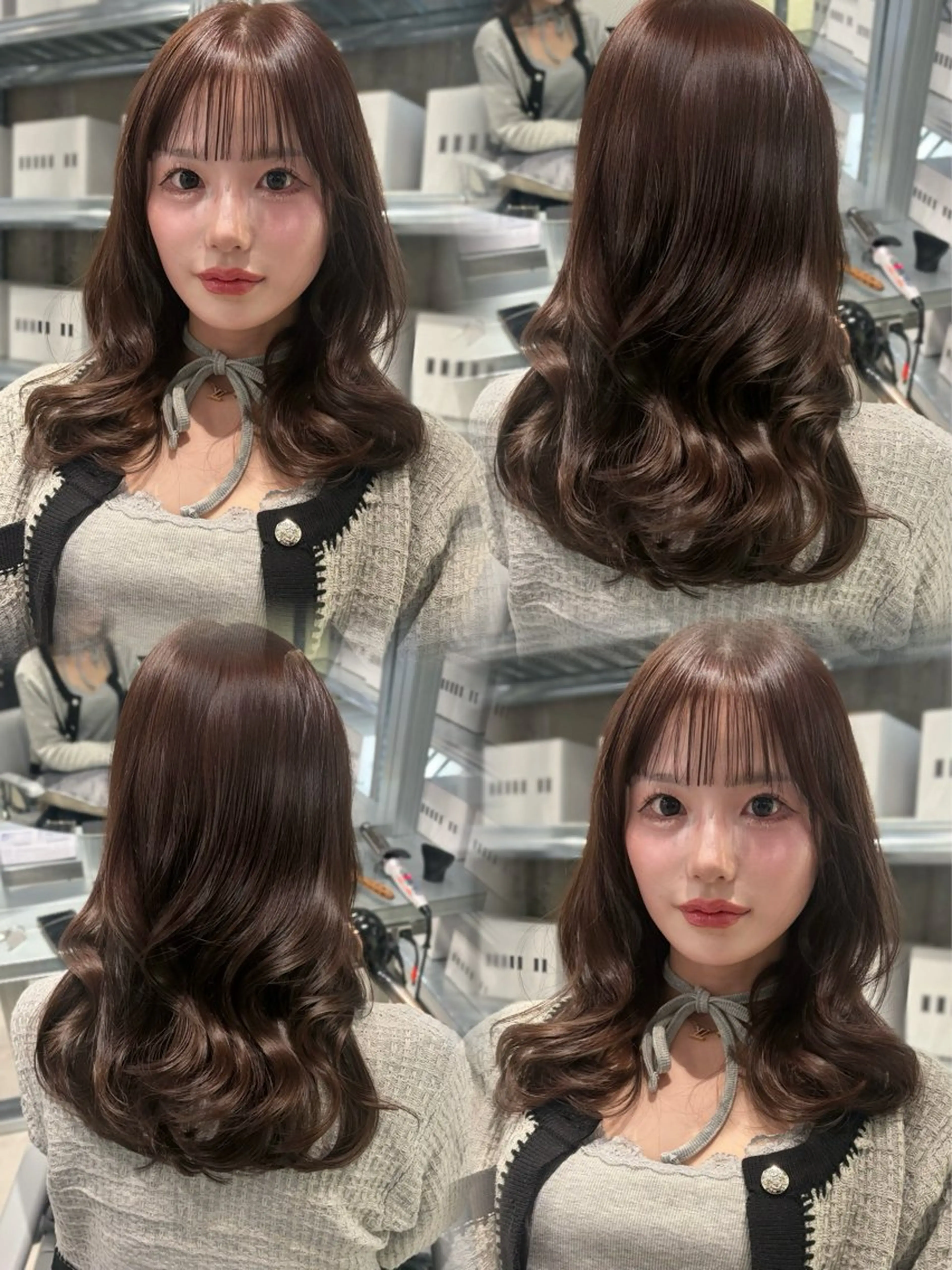 セミロング カラー カット ヘアカラー トリートメント ダブルカラー/レイヤ ーカット 🤍ゆきなのヘアスタイル