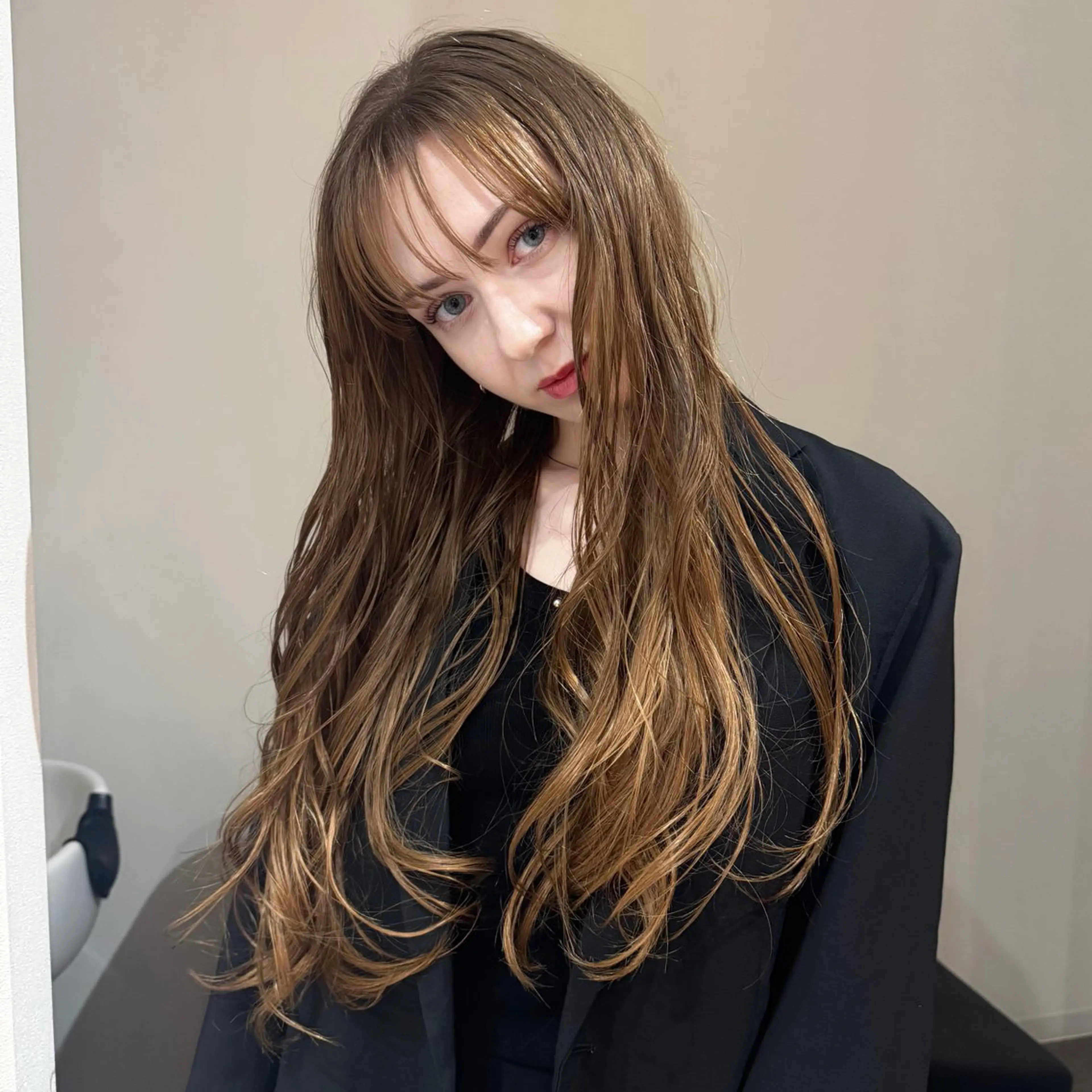 ロング カラー 大人な抜け感レイヤー remi🖤のヘアスタイル