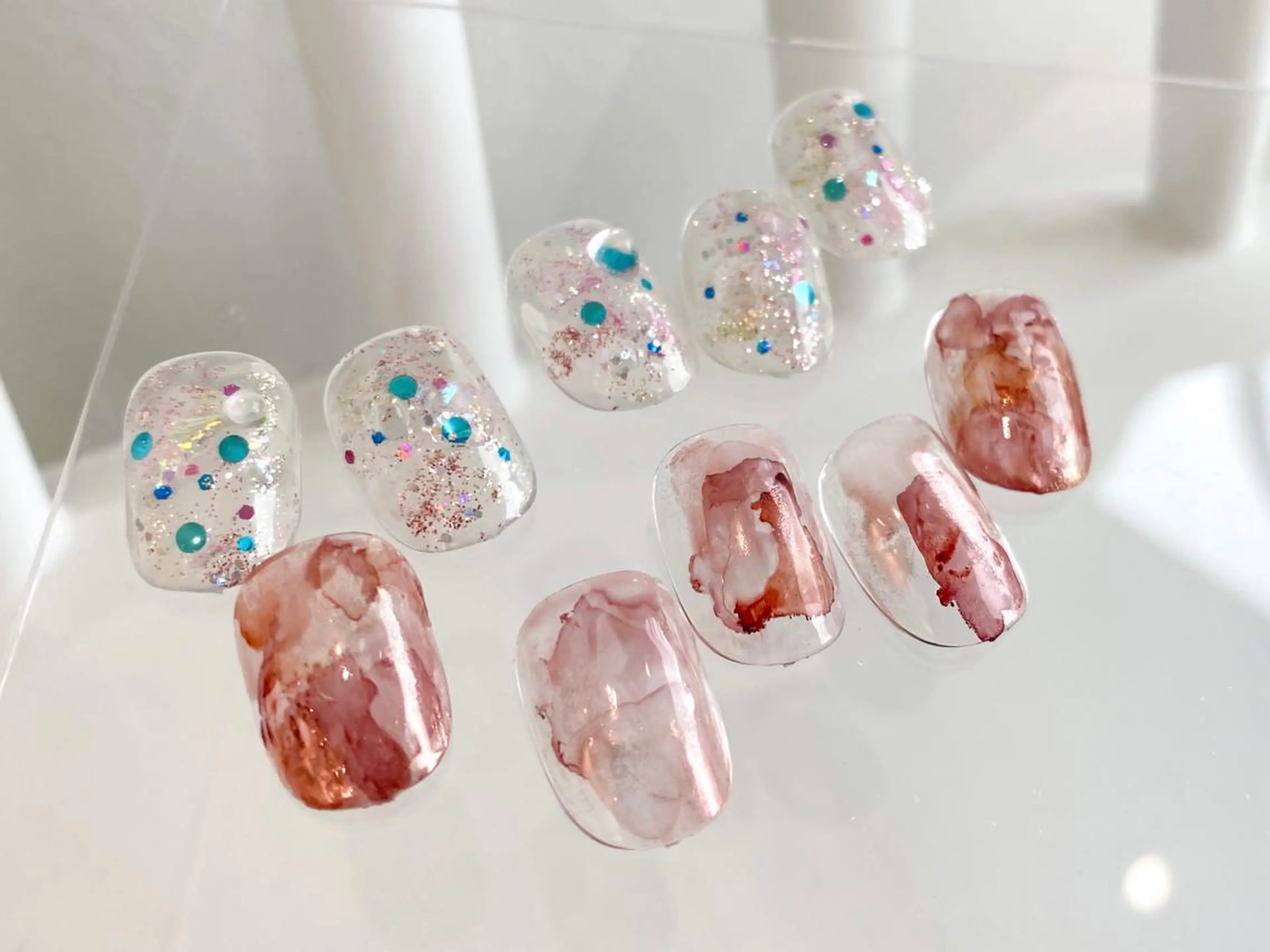 ネイル オーロラネイル マグネットネイル メンズネイル ニュアンスネイル オフィスネイル 草加ニュアンスネイル 🌚hersのネイルデザイン