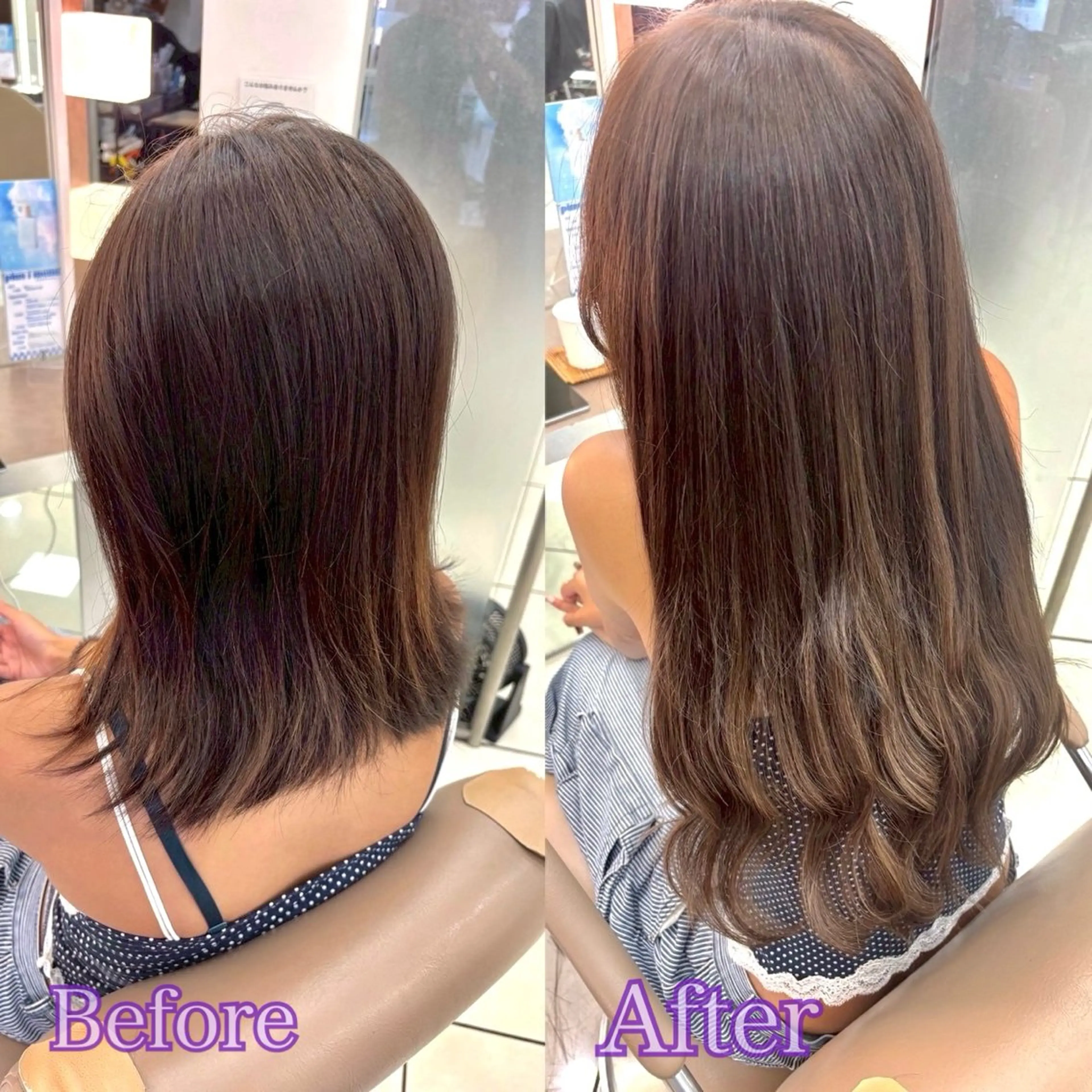 エクステ ヘアメ🎀推しカラー 🥣横浜/しほ🧸のヘアスタイル