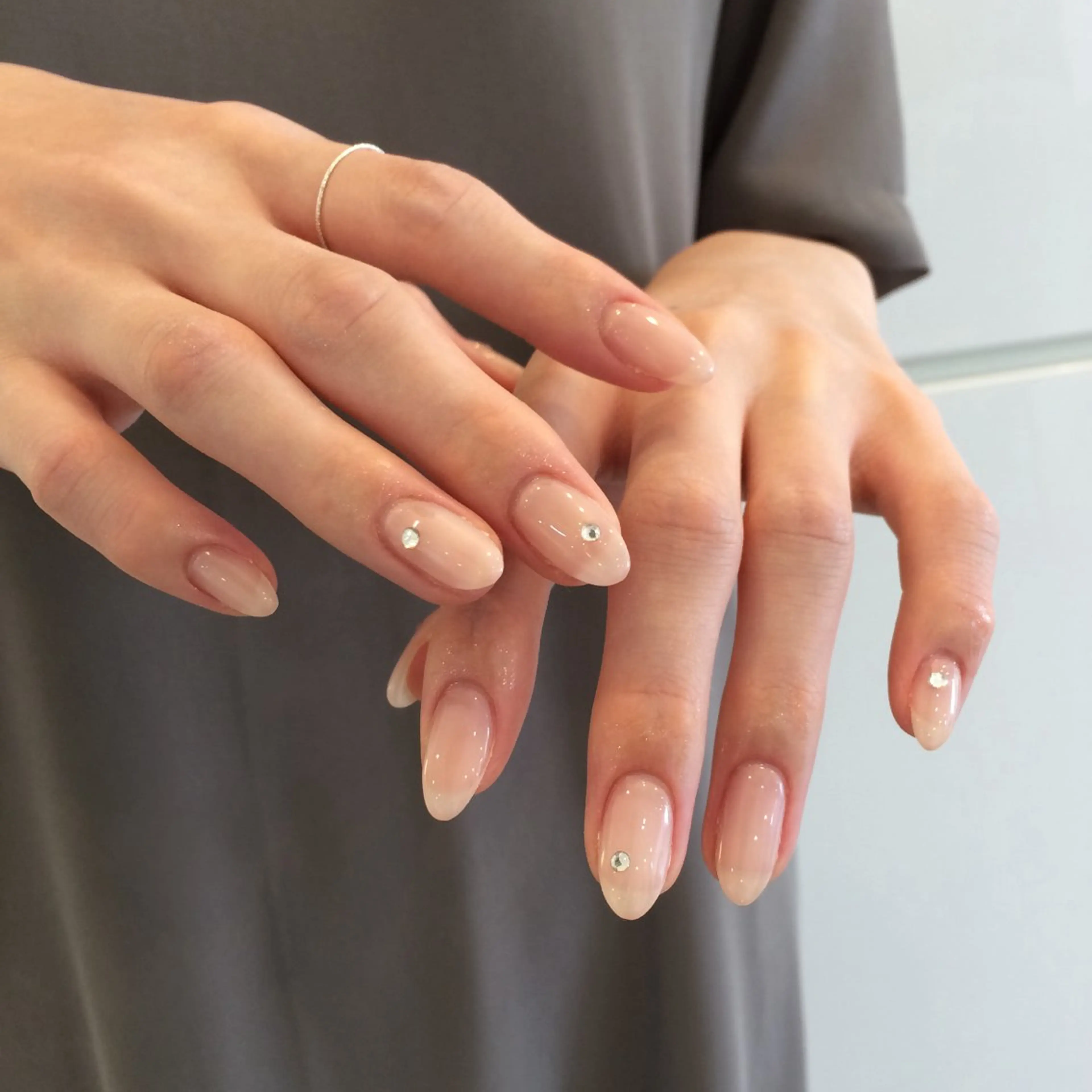 ネイル 持ち込み シンプルネイル nagi .のネイルデザイン