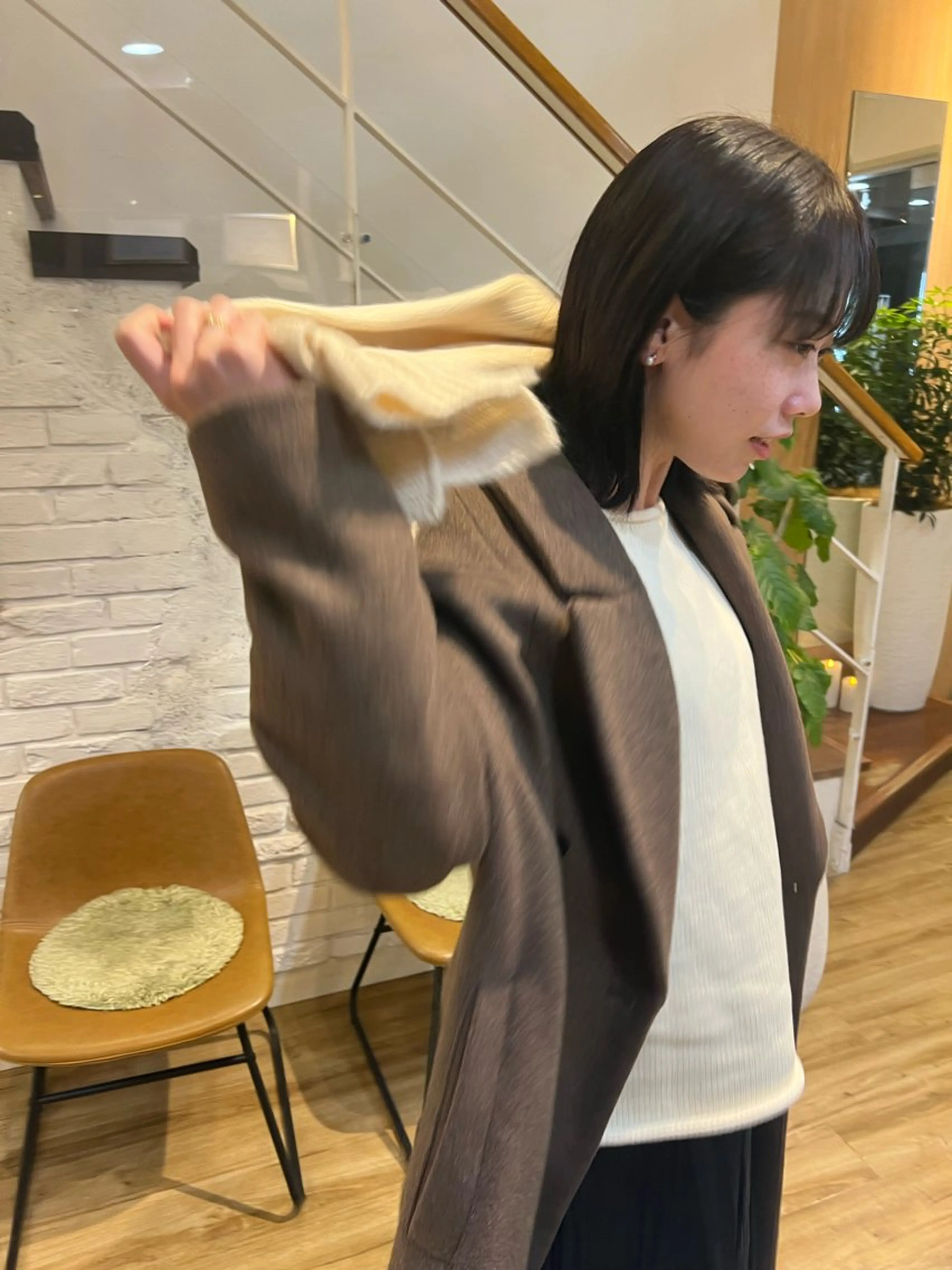 ミディアム カラー 池田理紗/ bob/メンズカットのヘアスタイル