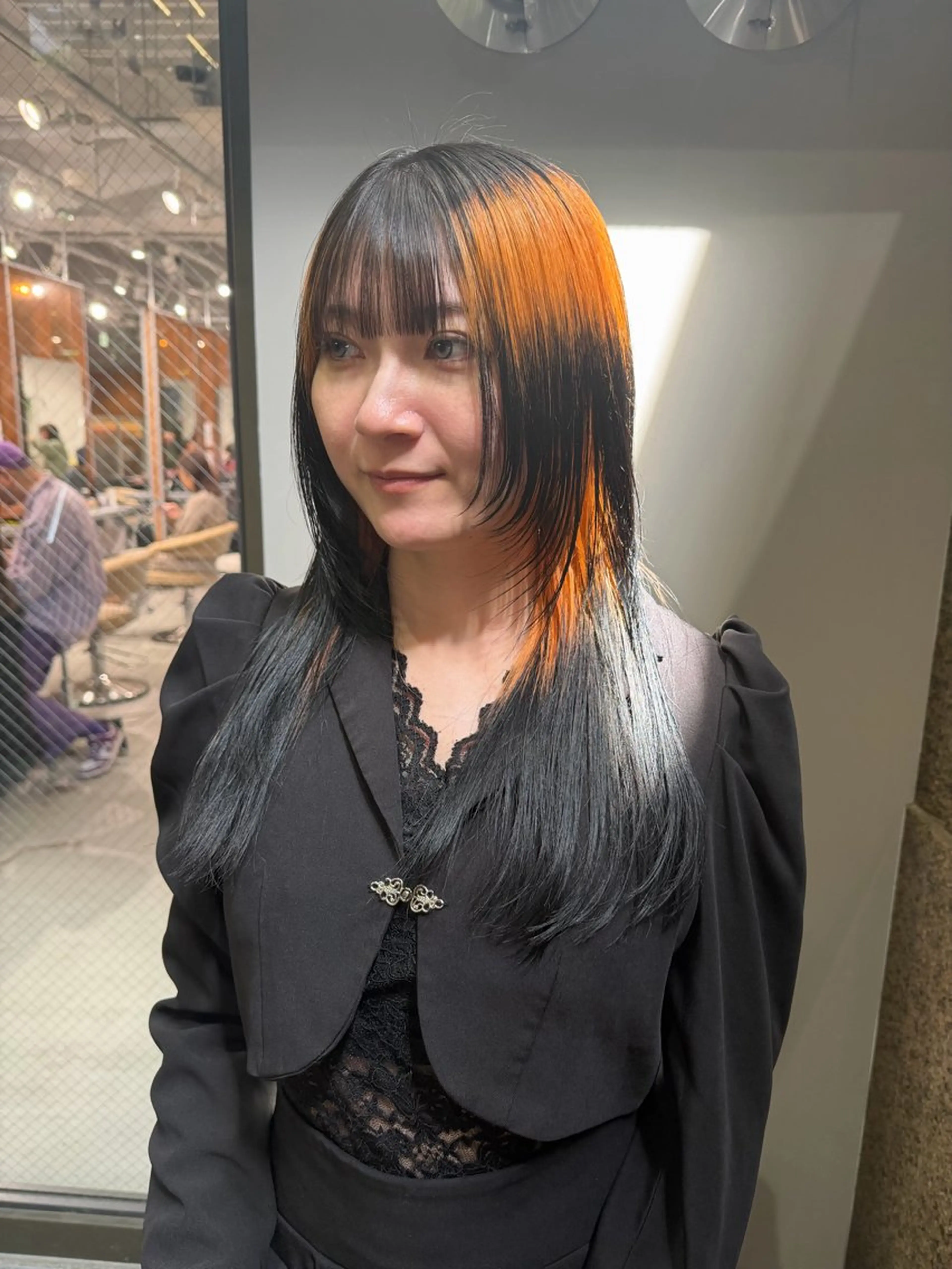 ロング カラー ブリーチ デザインカラー ヘアカラー ハイライト/ブリーチ /綾華のヘアスタイル