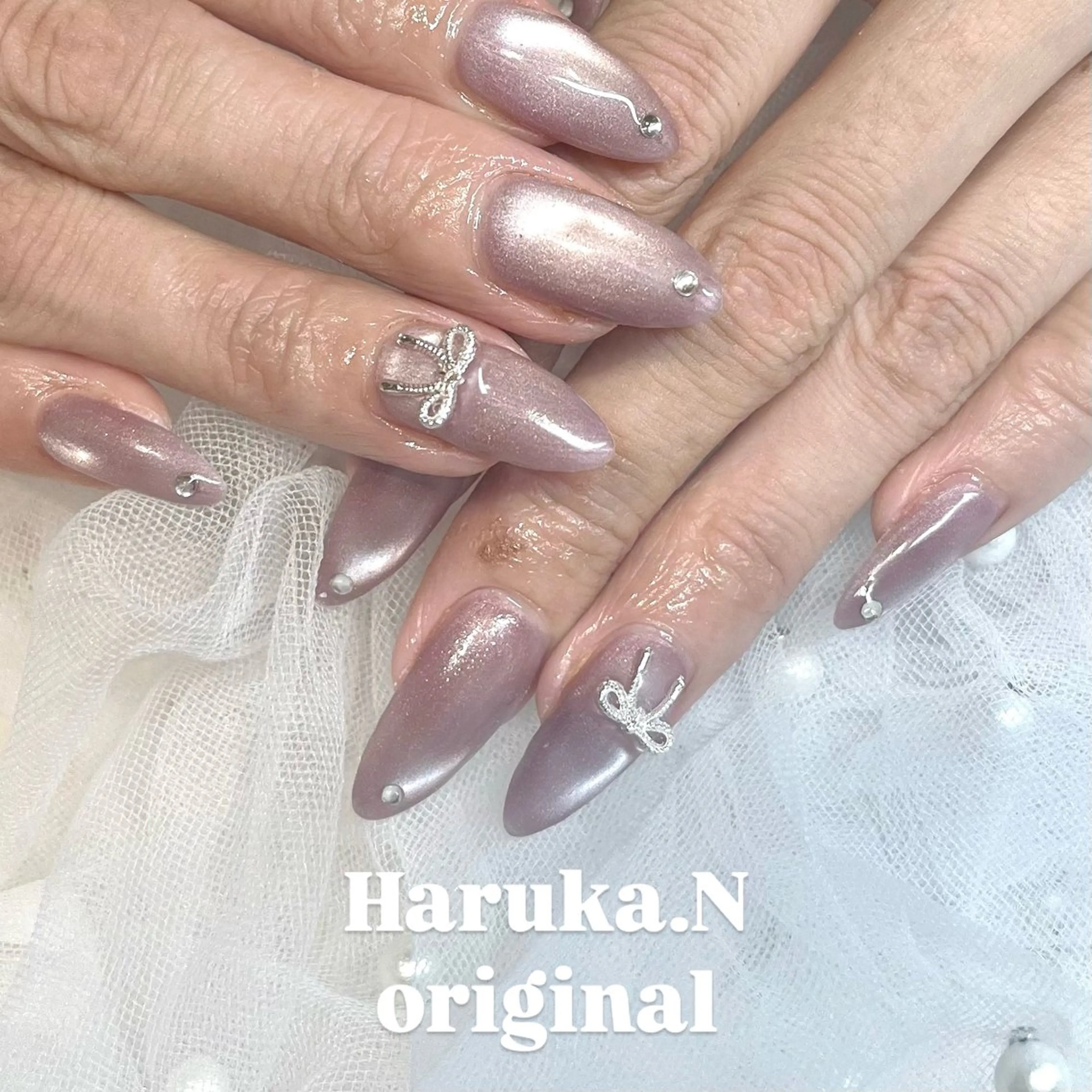 ネイル ワンホンネイル ハンドネイル HARUKA 🐼のネイルデザイン