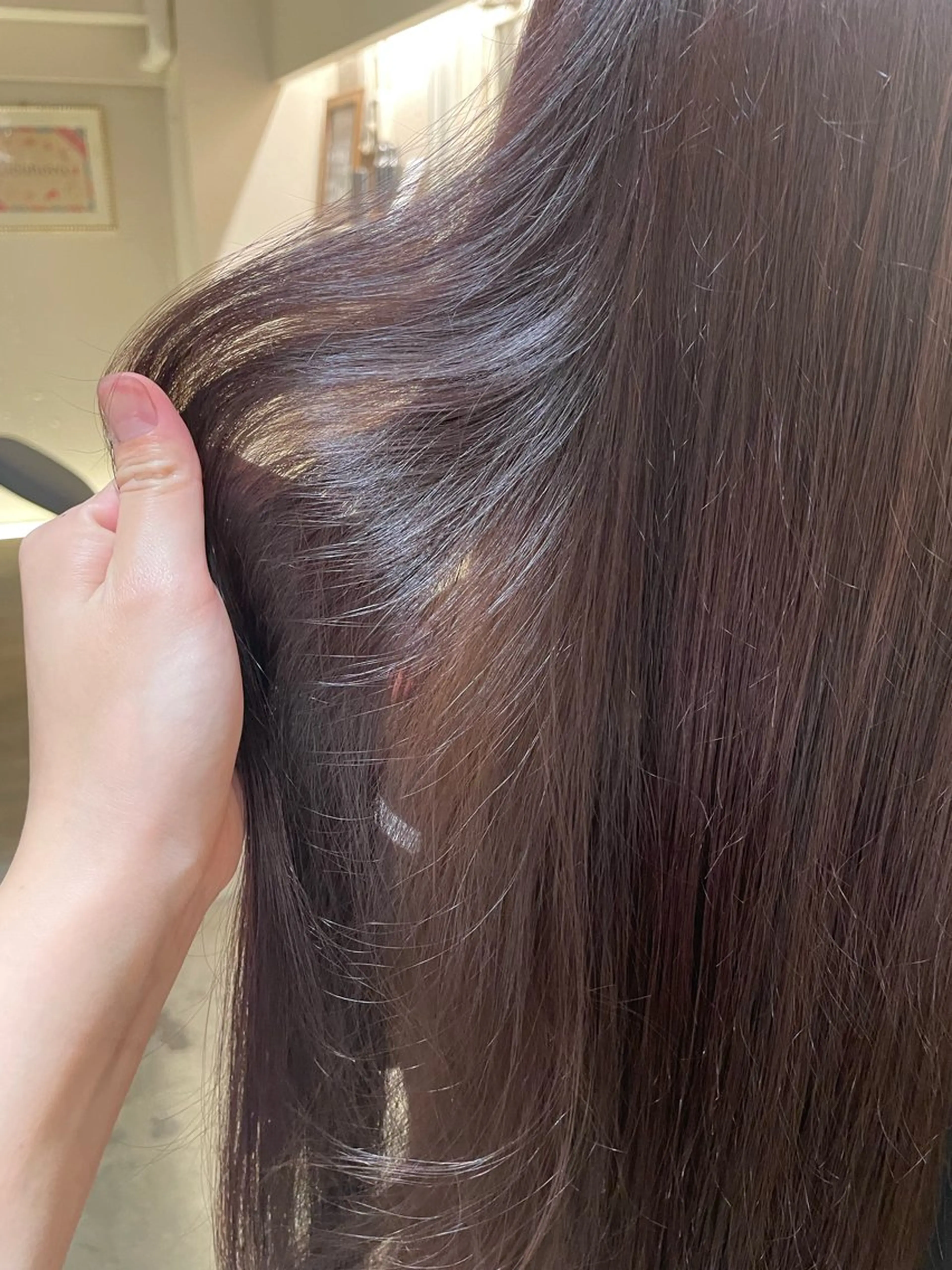 ロング カラー 透明感カラー ラベンダーカラー 透明感カラー🫧/ レイヤー/髪質改善のヘアスタイル