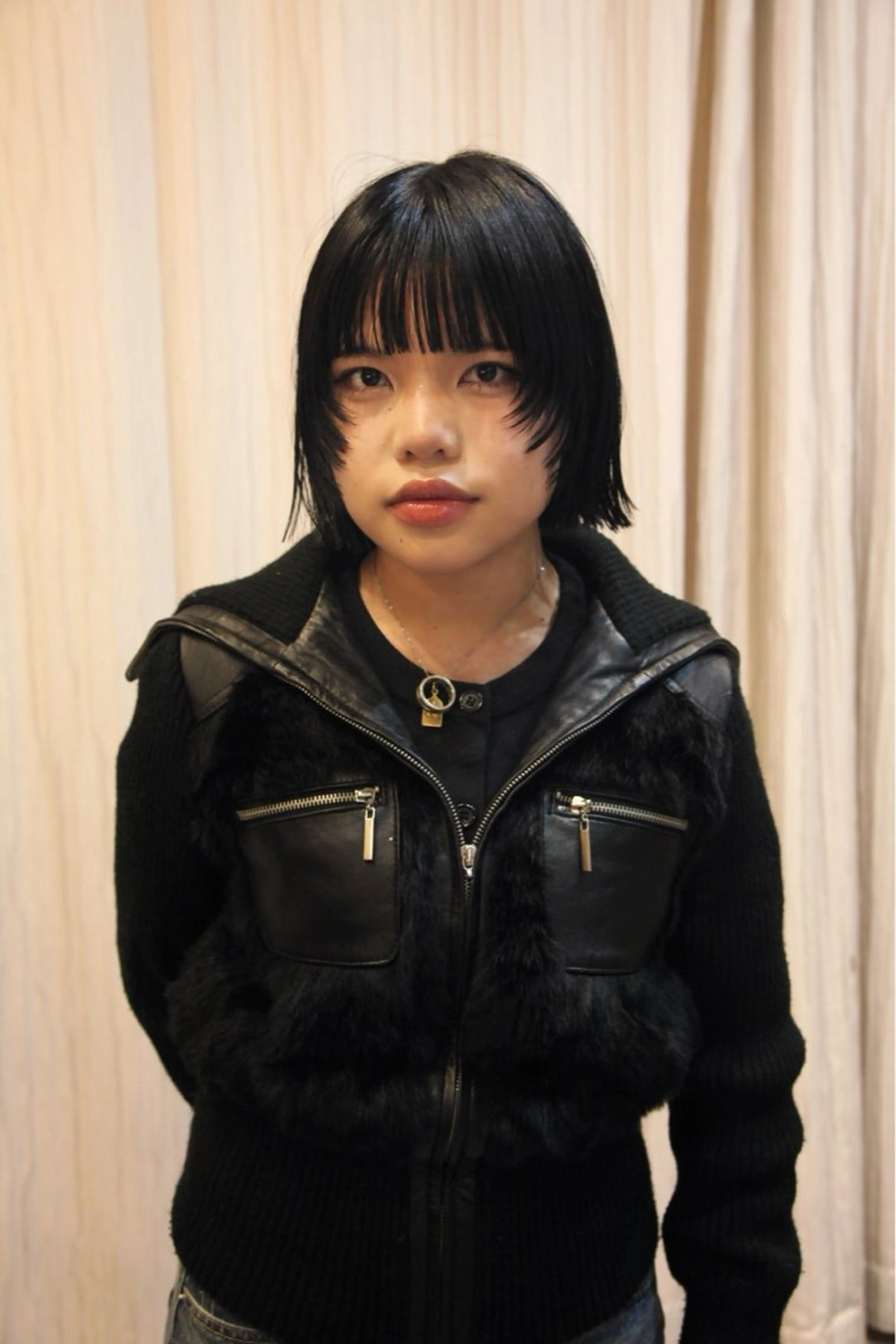 ショート ボブレイヤー ボブ 顔周りカット レイヤーカット 外ハネヘア カット デザインパーマ 藤田和樹のヘアスタイル