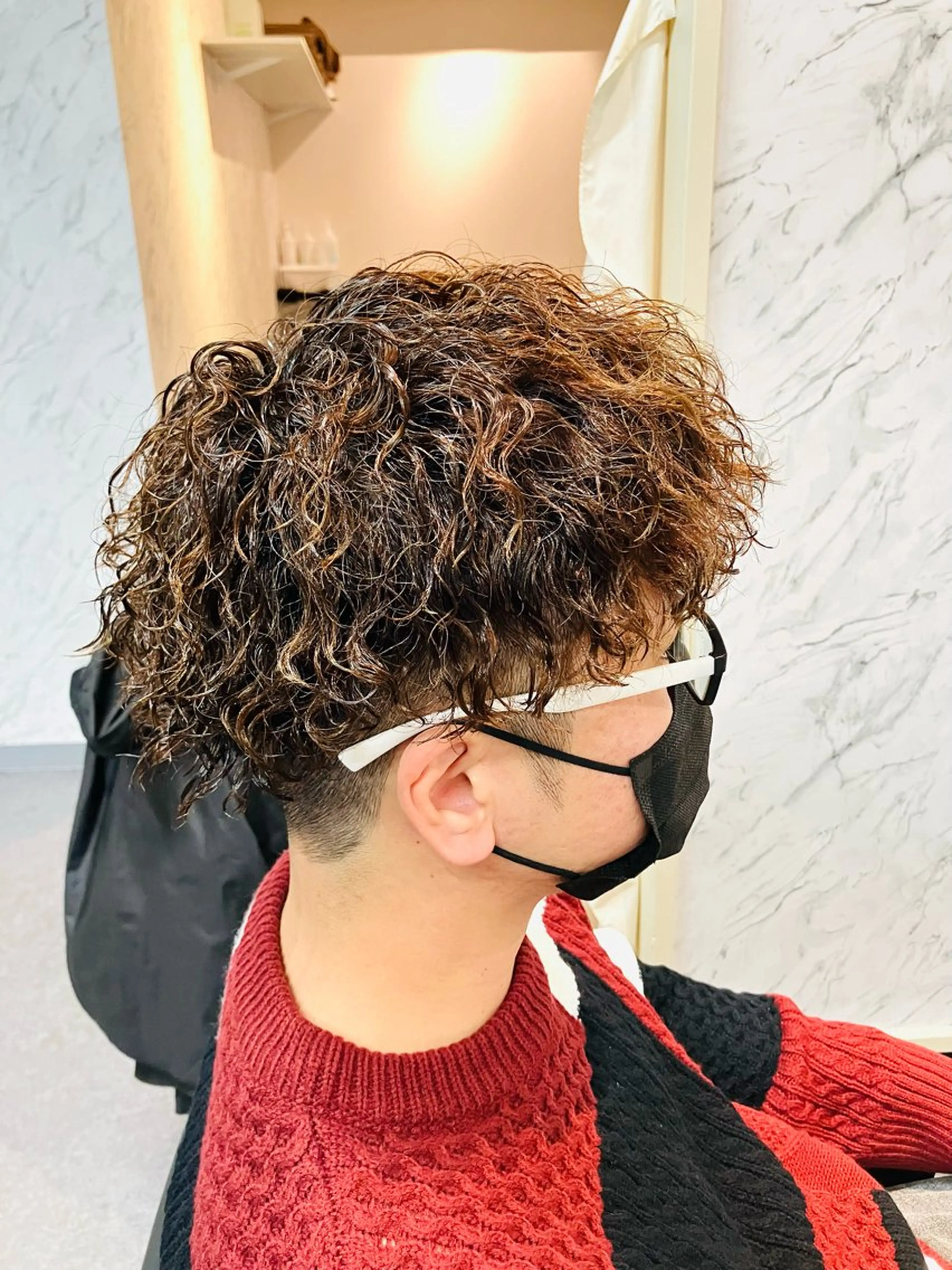 パーマ メンズ カット パーマ メンズ特化/パーマ/ フェードWATARUのヘアスタイル