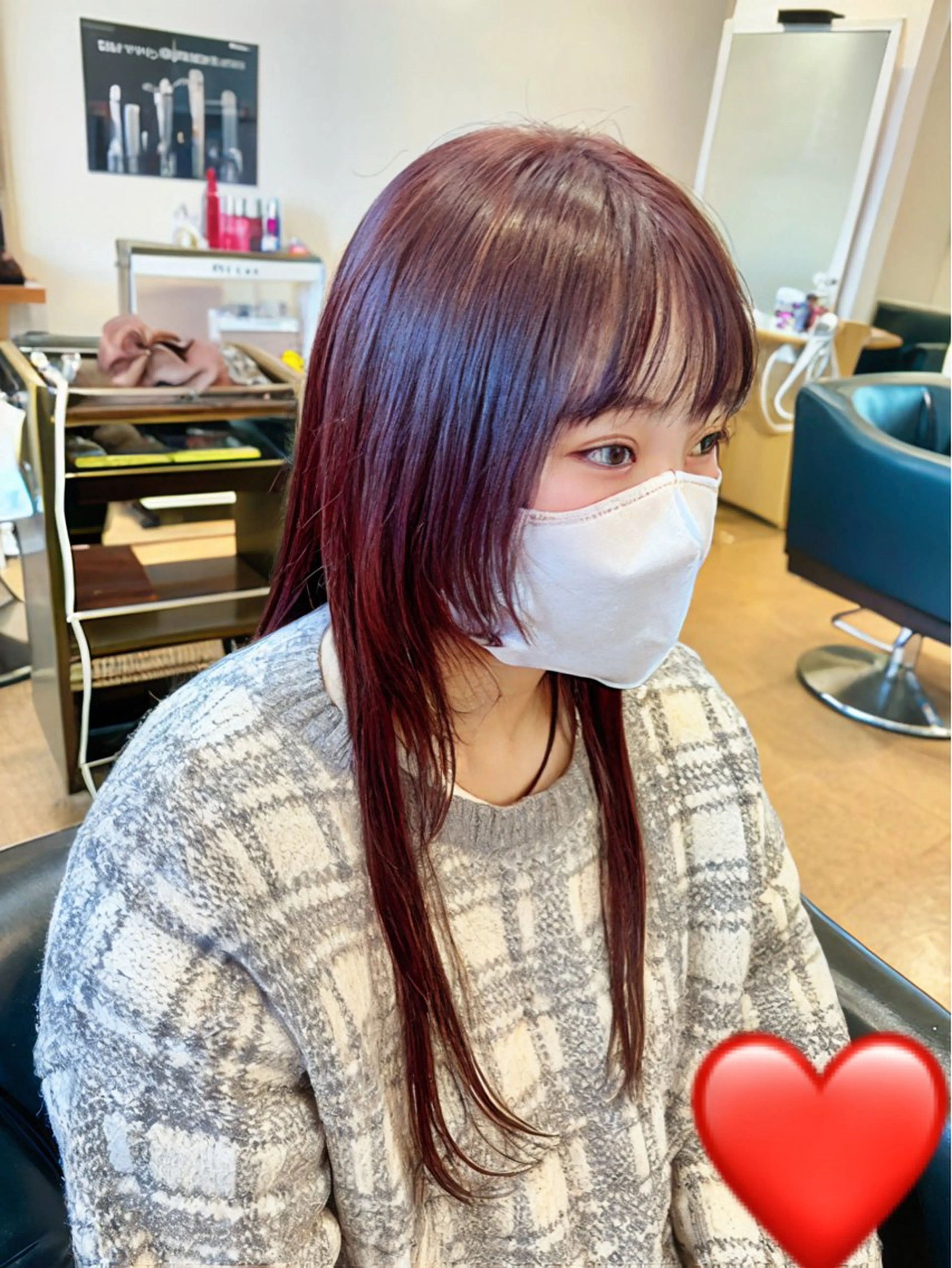 ロング カラー イヤリングカラー イルミナカラー ボブ 縮毛矯正 ウルフカット 秋山知穂ショート/ 縮毛矯正はお任せ🧸のヘアスタイル