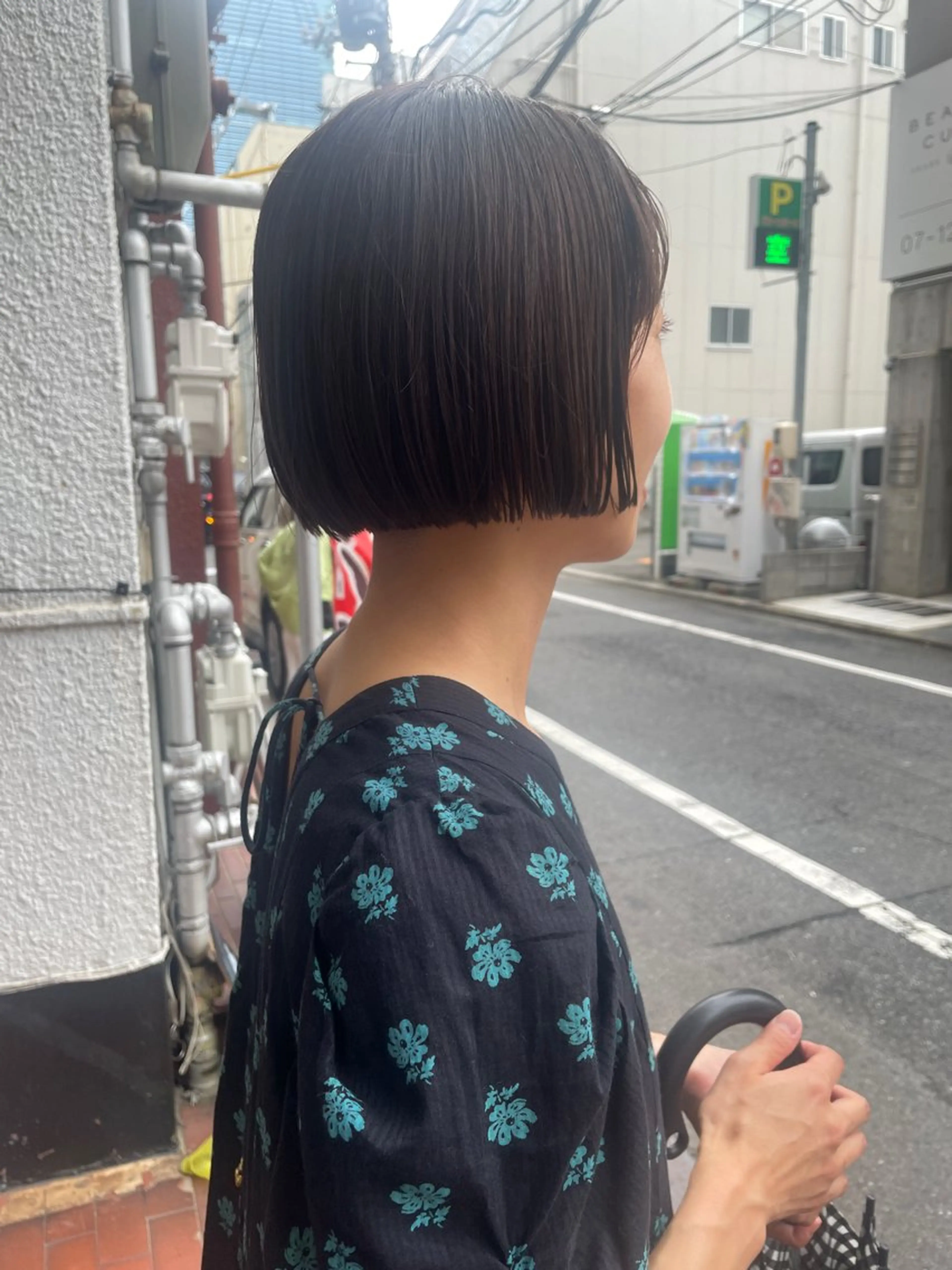 ショート カラー ボブ カット ヘアカラー ヘッドスパ さの あやねのヘアスタイル