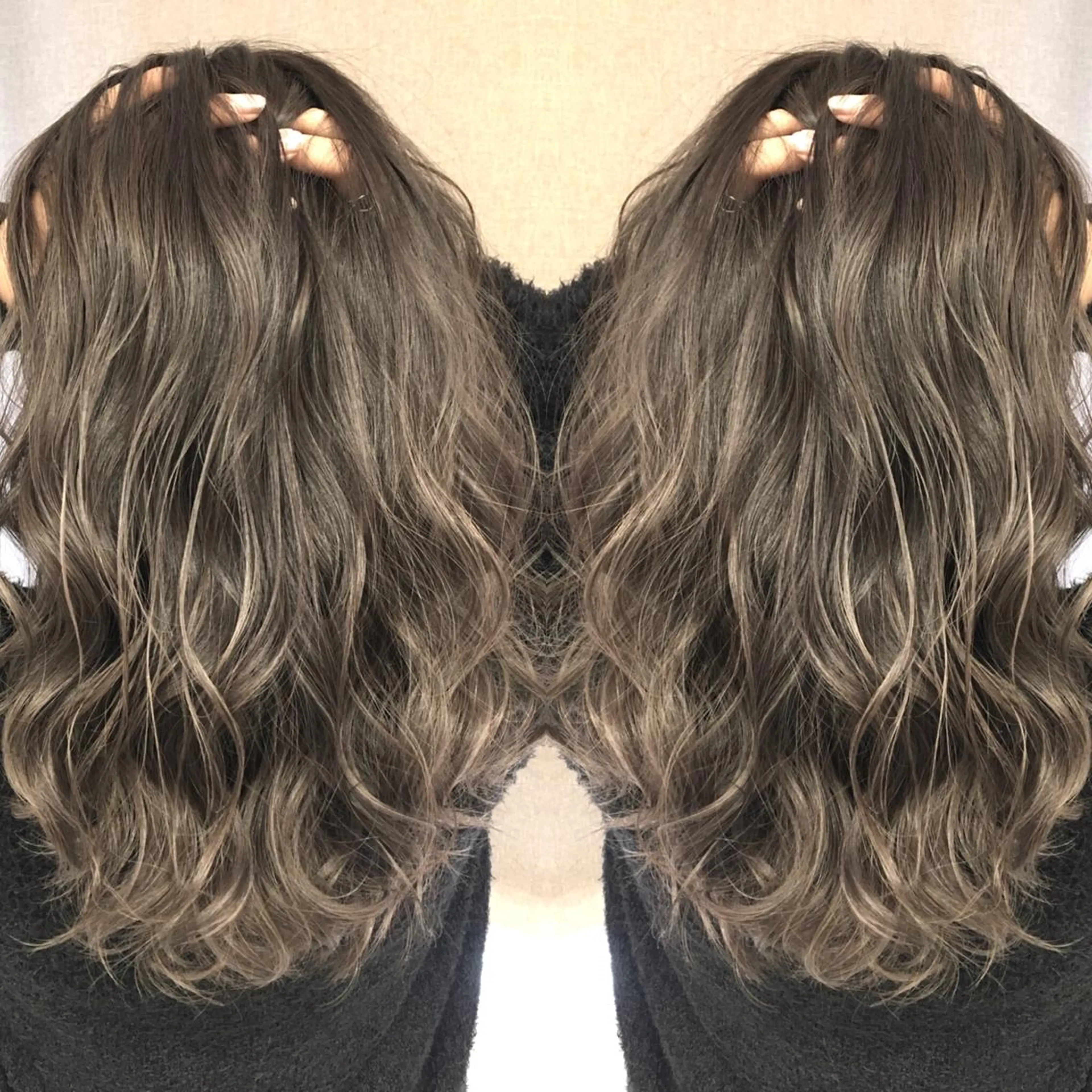 セミロング カラー ベージュカラー ヘアカラー トリートメント 井上 一平のヘアスタイル