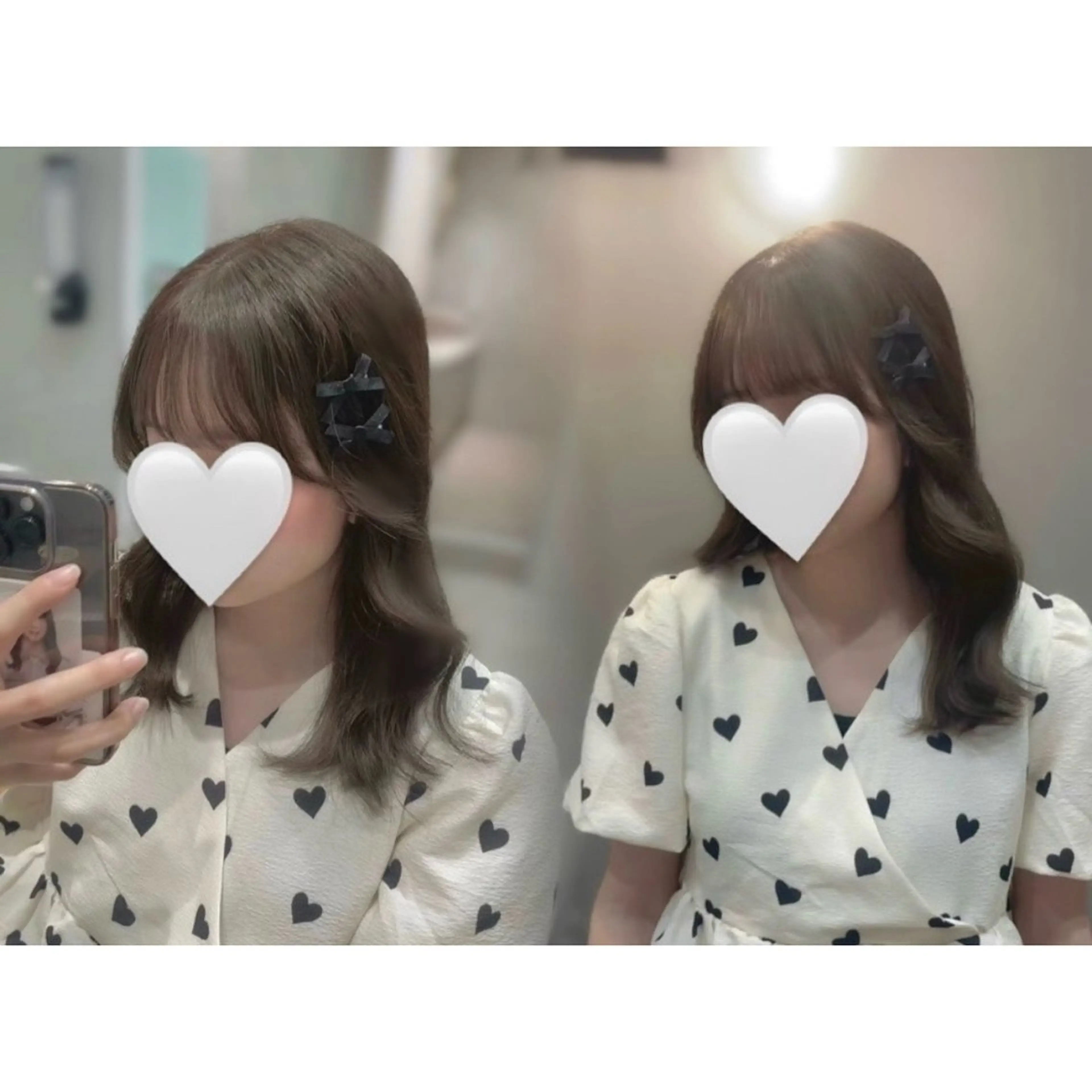 セミロング カット ヘアカラー ゆ ら　⛓🩶のヘアスタイル