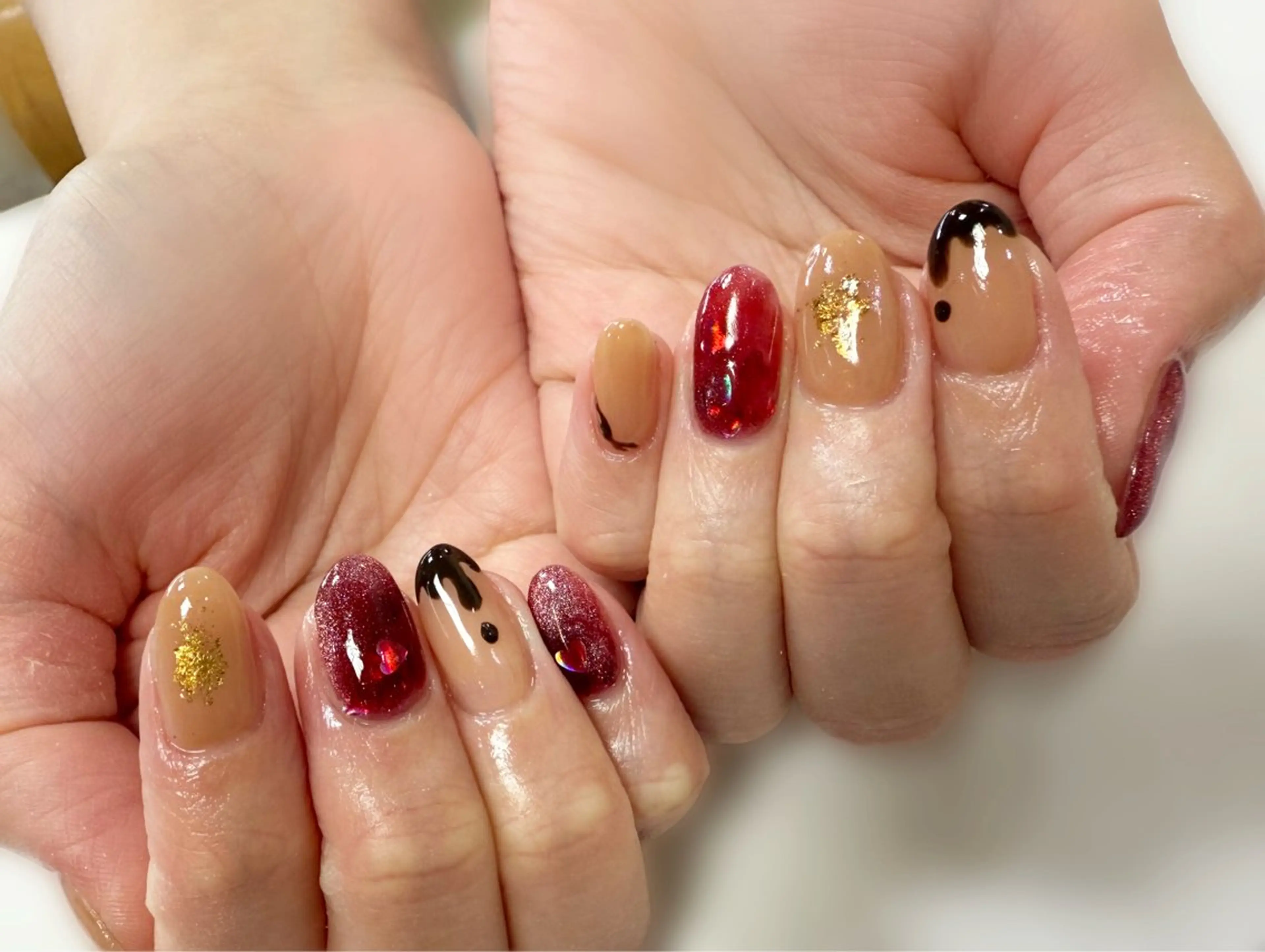 ネイル バレンタイン wizard まりやのネイルデザイン