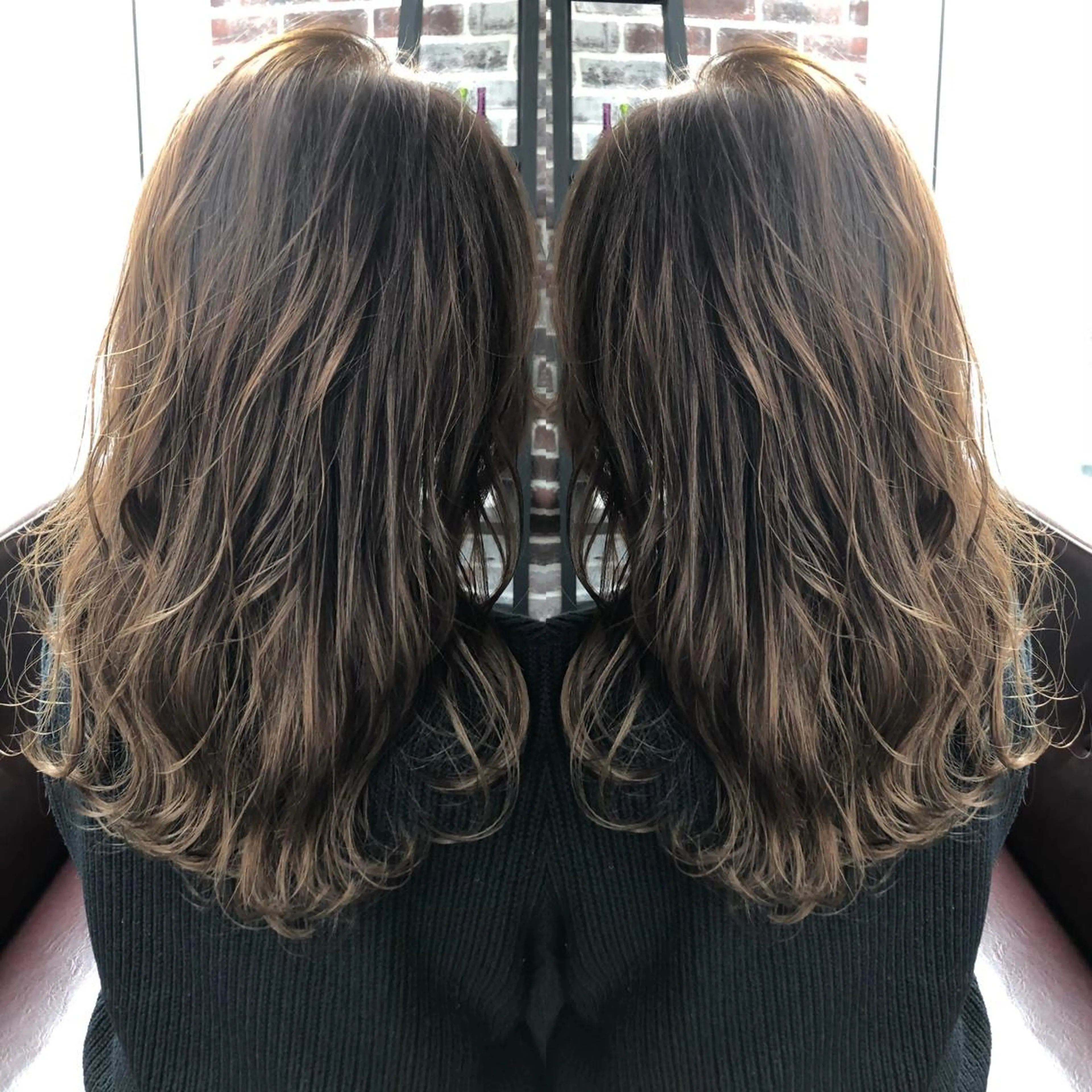 セミロング カラー グレージュ カット ヘアカラー トリートメント ヘッドスパ 木下大地 HAIR  Oneのヘアスタイル