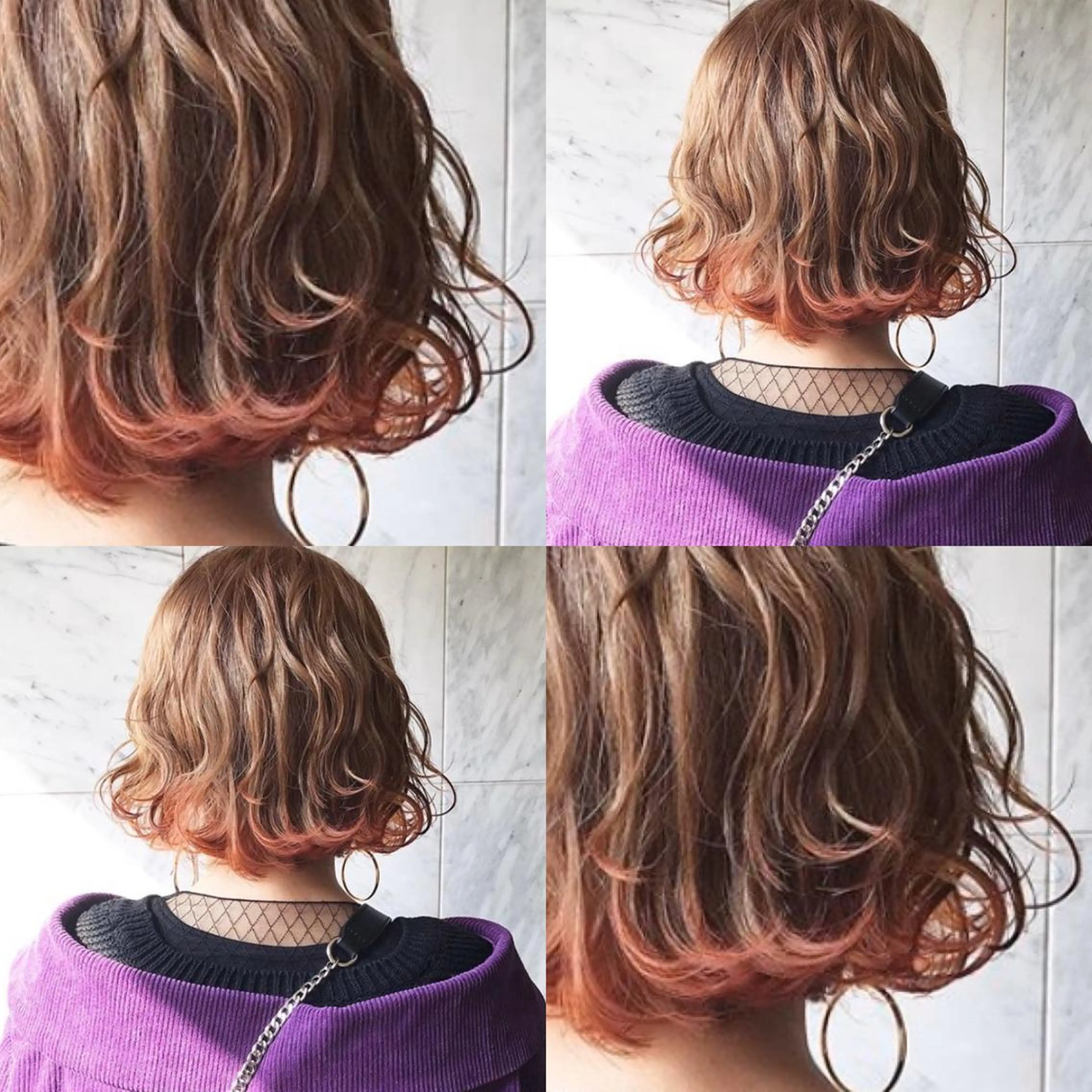 ミディアム カラー 🧡色落ちまで2度綺 麗なカラー🧡ヨシキのヘアスタイル