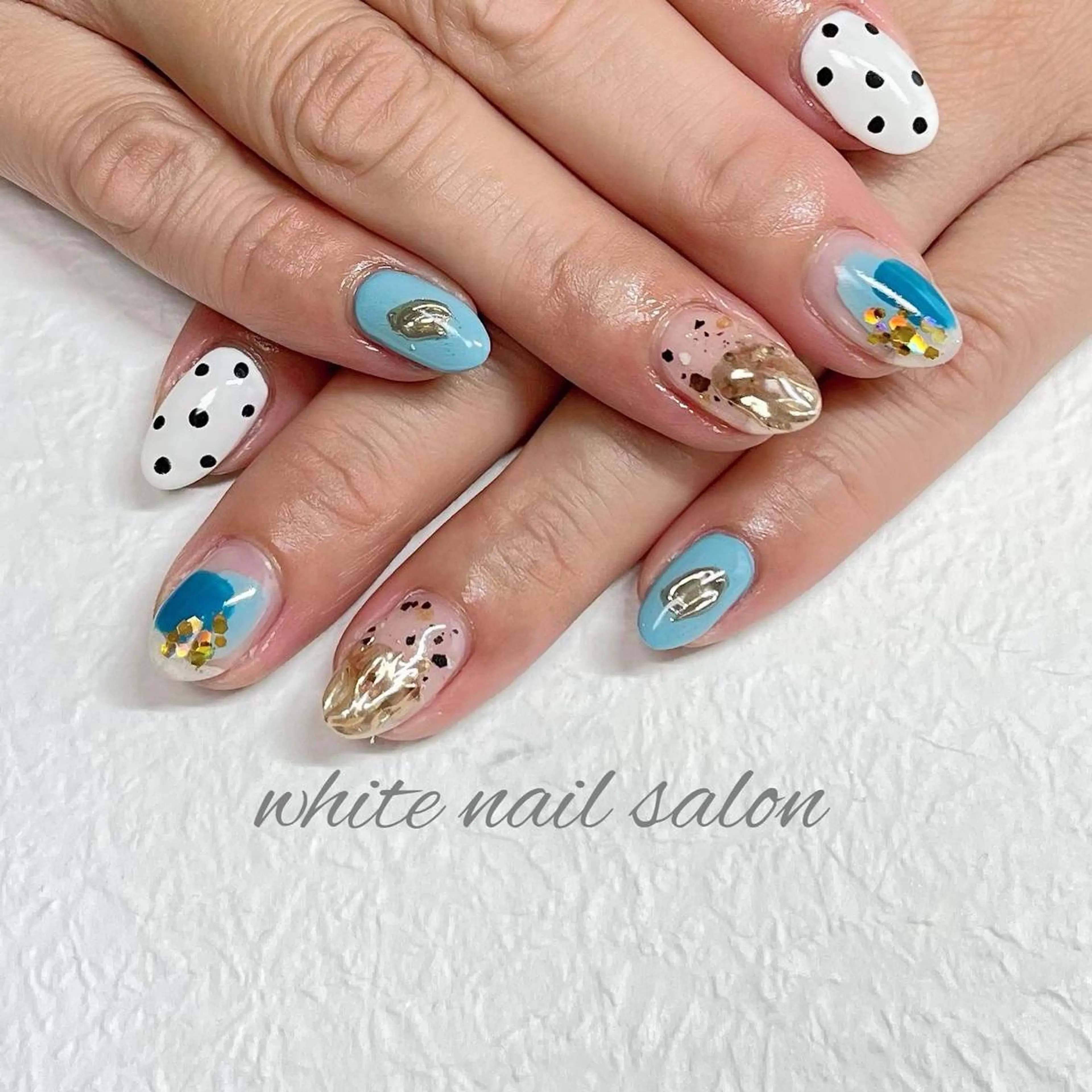 ネイル フットネイル ジェルネイル ハードジェル ラメ(グリッター) 持ち込み ハンドネイル white nail salonのネイルデザイン