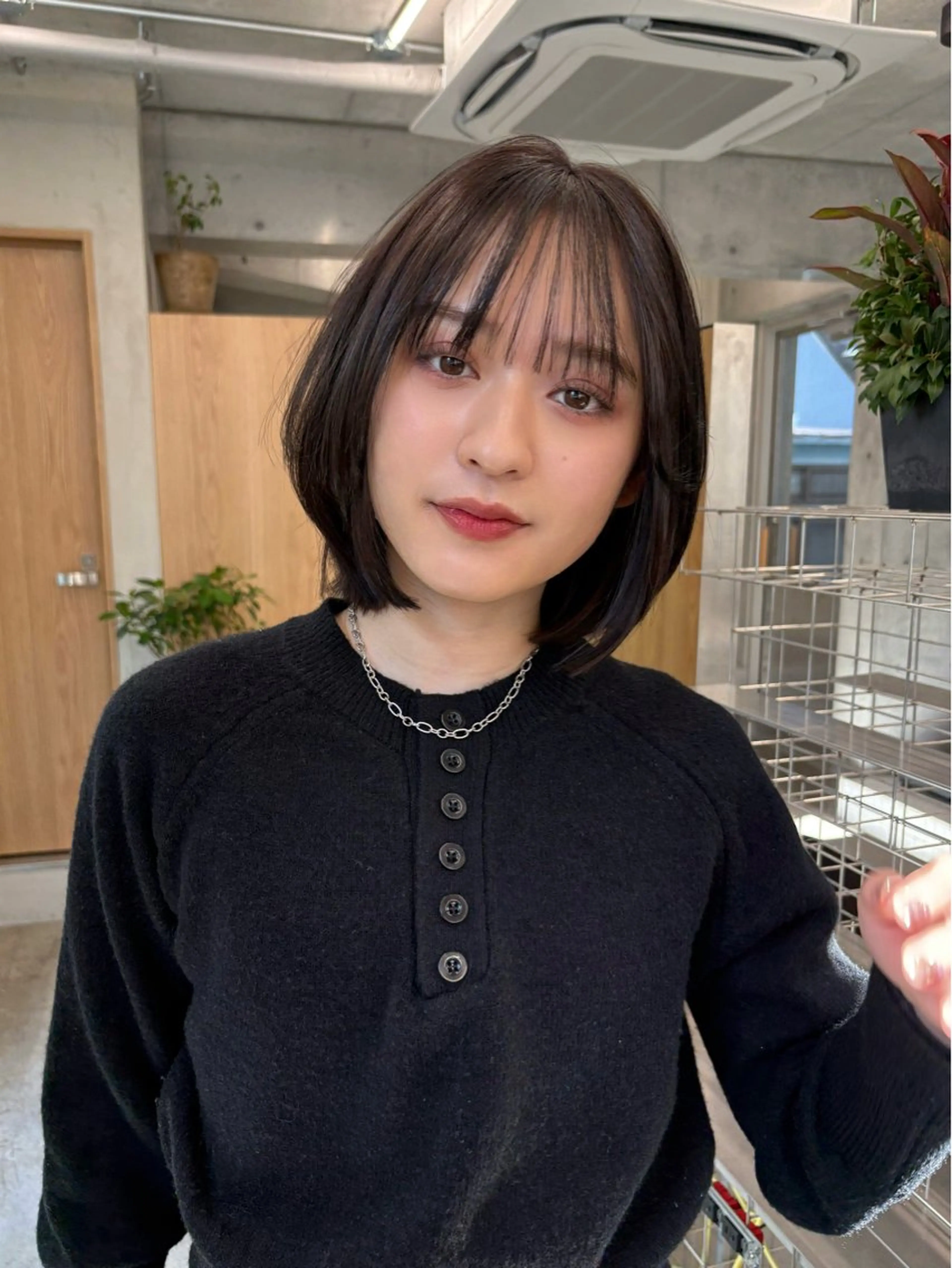 ミディアム カラー カット ヘアカラー トリートメント レイヤー/柔色 カラー/SAkiのヘアスタイル