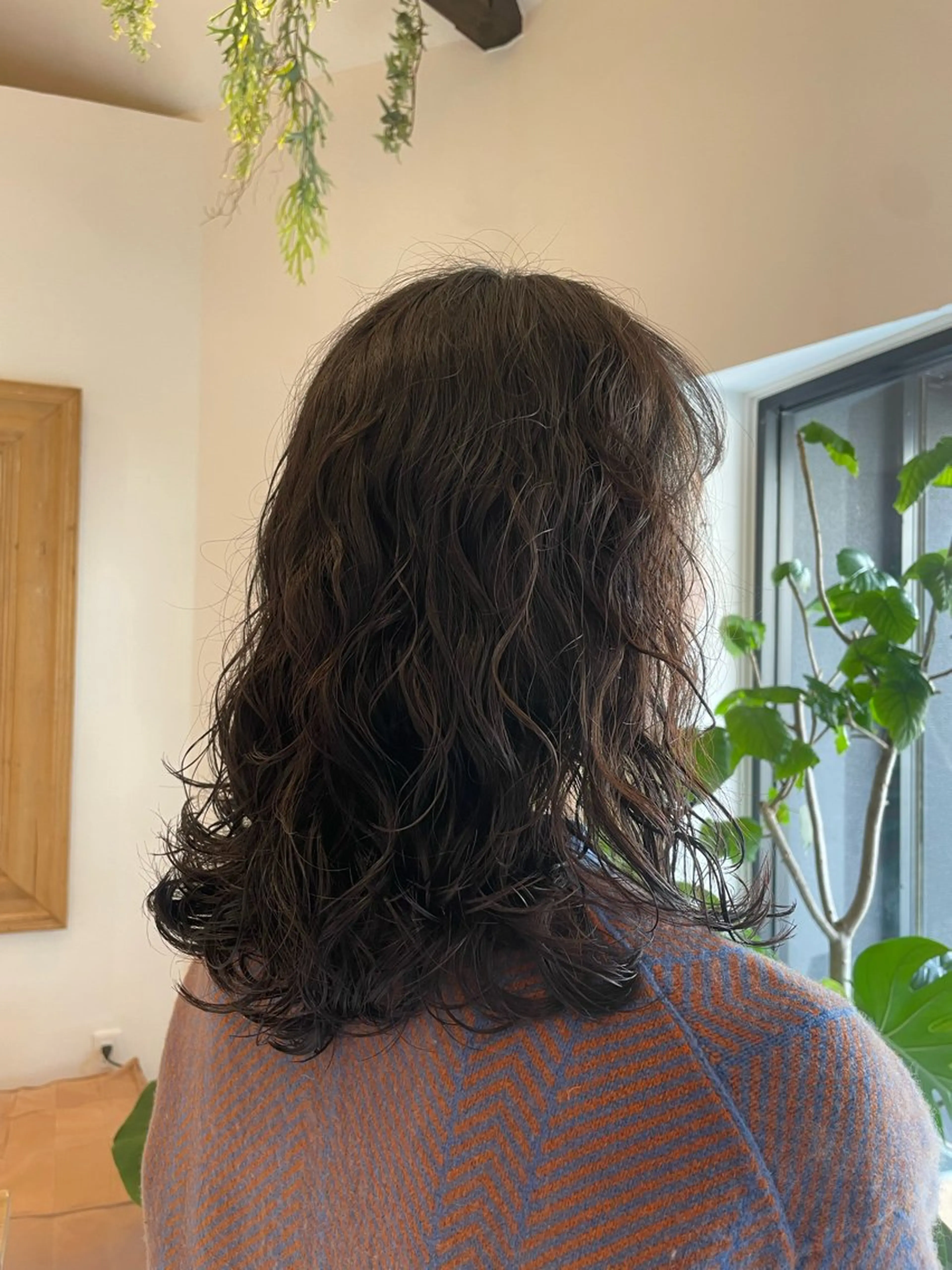 ミディアム ミディアムパーマ カット パーマ 平塚/透明感カラー/ 湘南/結花のヘアスタイル