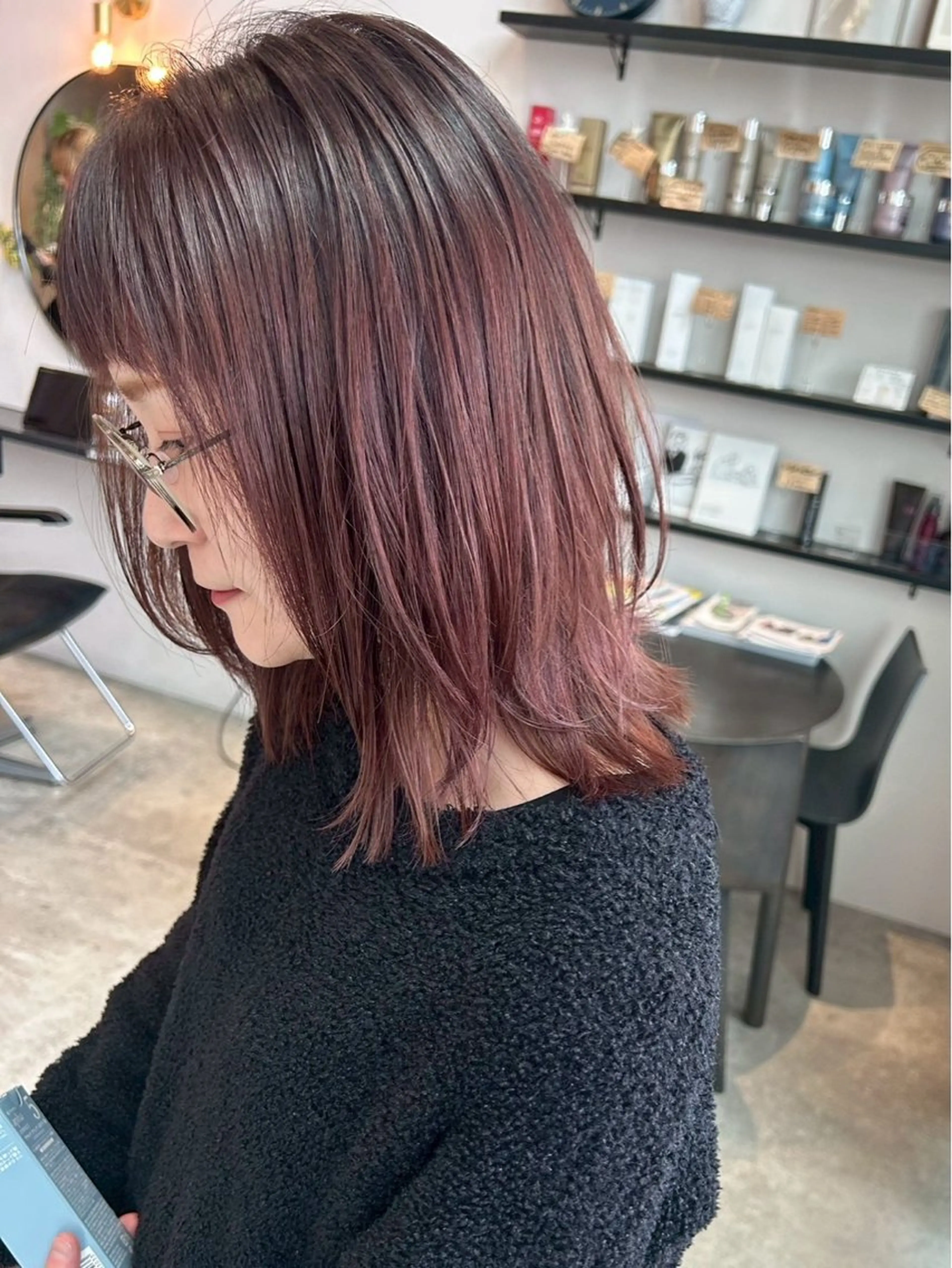 ミディアム 垢抜け/イメチェン color🦩ちあきのヘアスタイル