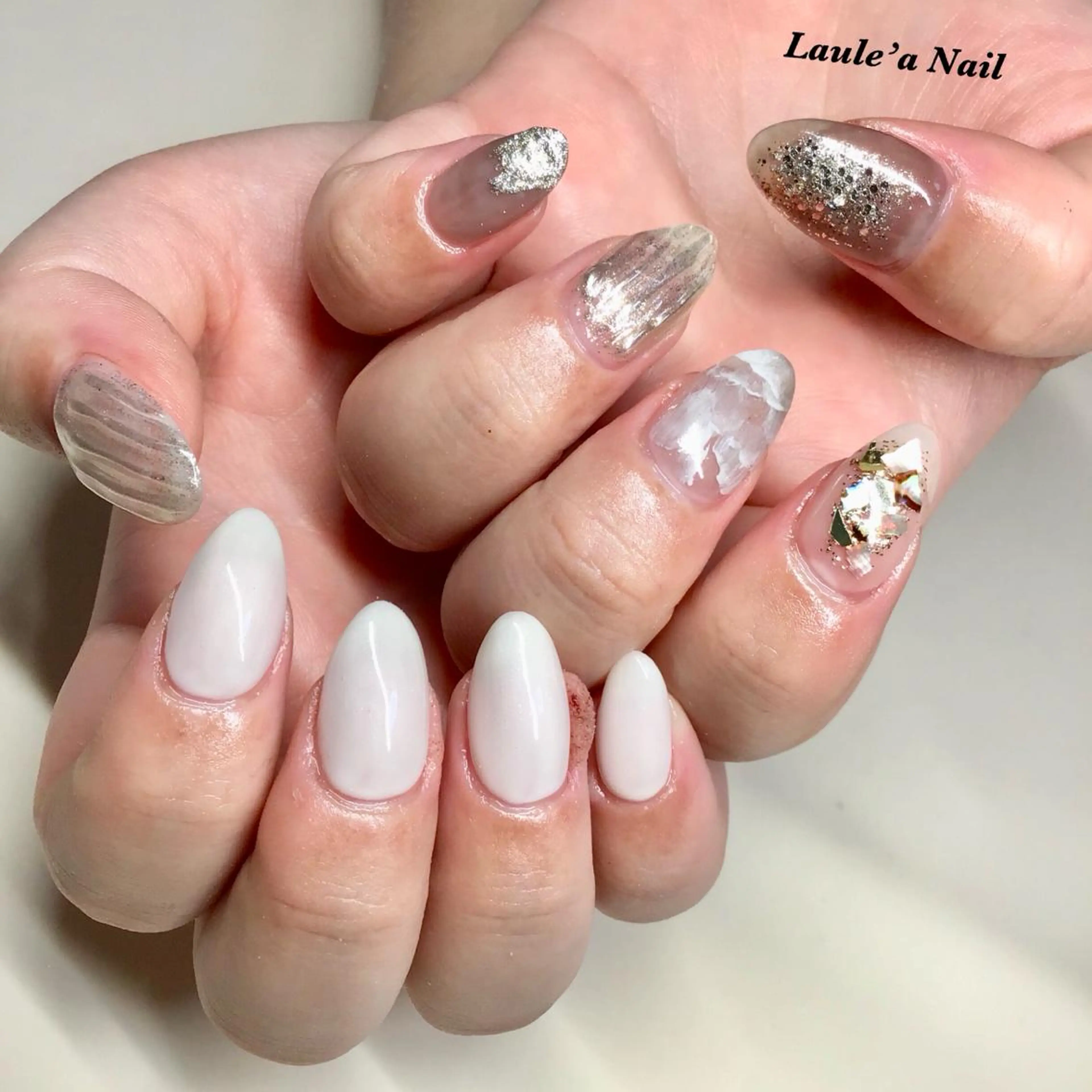 ロング カラー ネイル マツエク・マツパ 福田 加奈のネイルデザイン