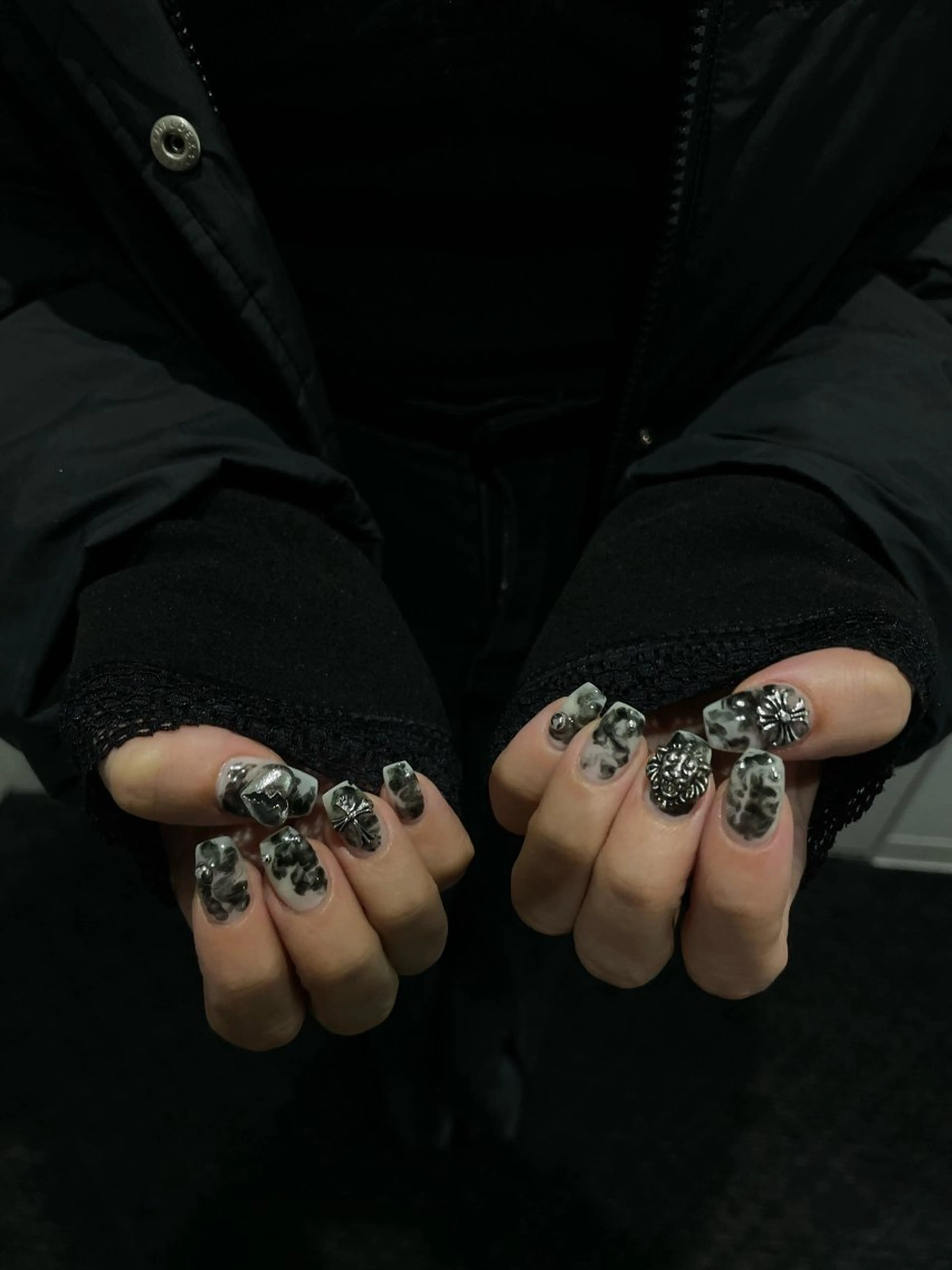 ネイル ハンドネイル うの 韓国ﾈｲﾙ໒꒱⋆⭒˚のネイルデザイン