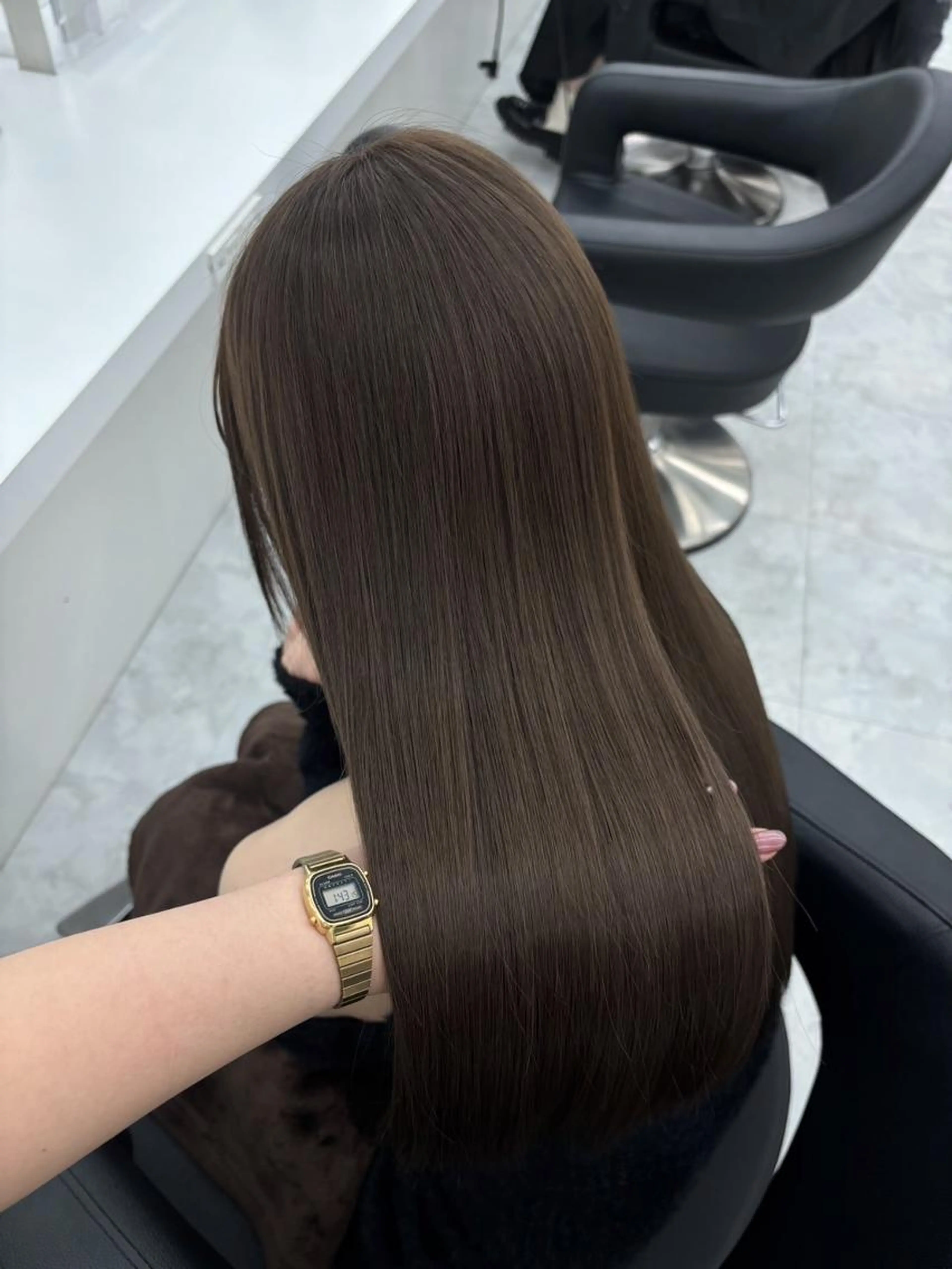 【🥨ミニモ限定🥨】ガーリーなベージュワンカラー➕髪質改善トリートメント➕スタイリング✨の写真