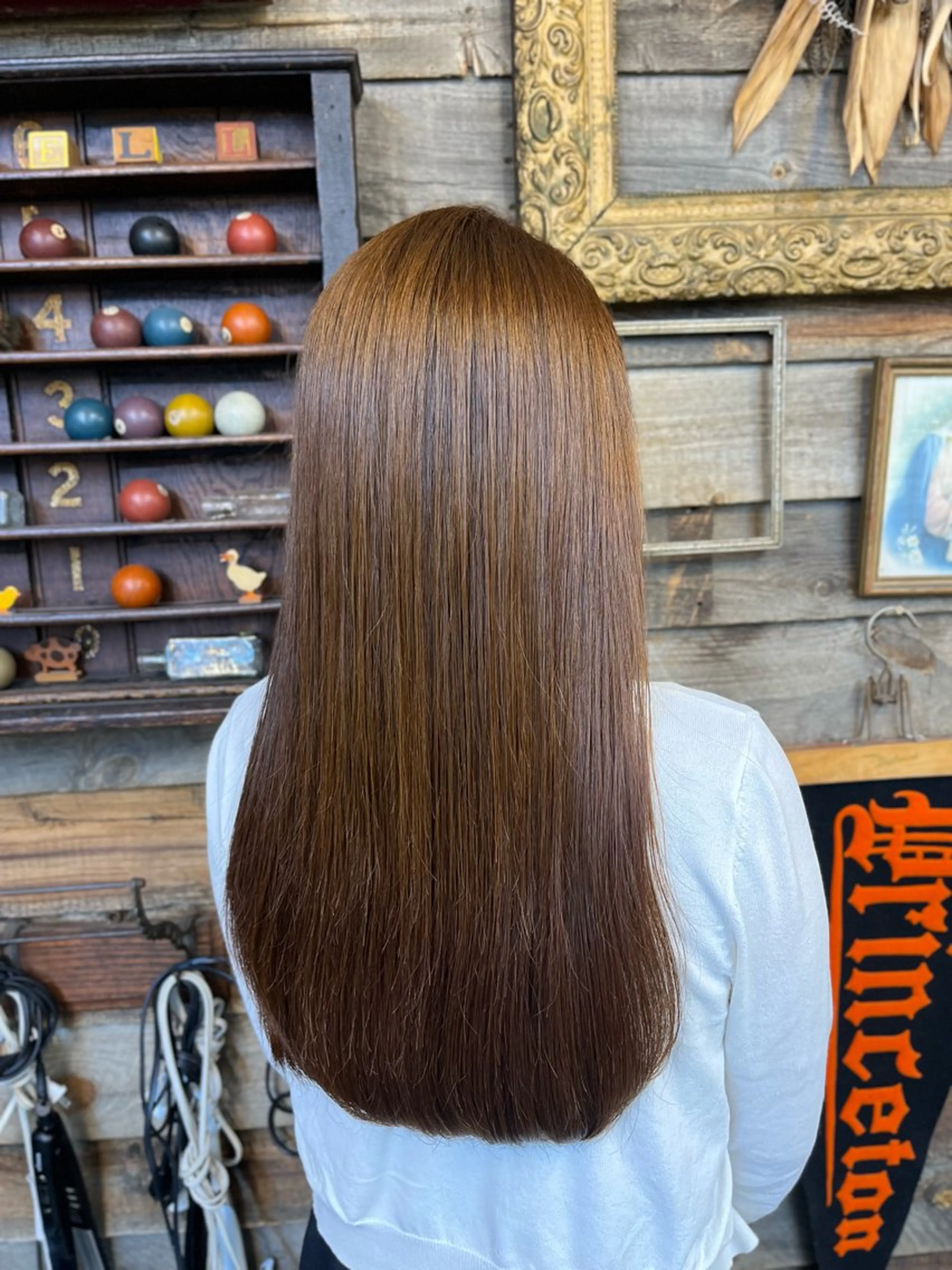 ロング カラー ヘアカラー 川崎 かなでのヘアスタイル
