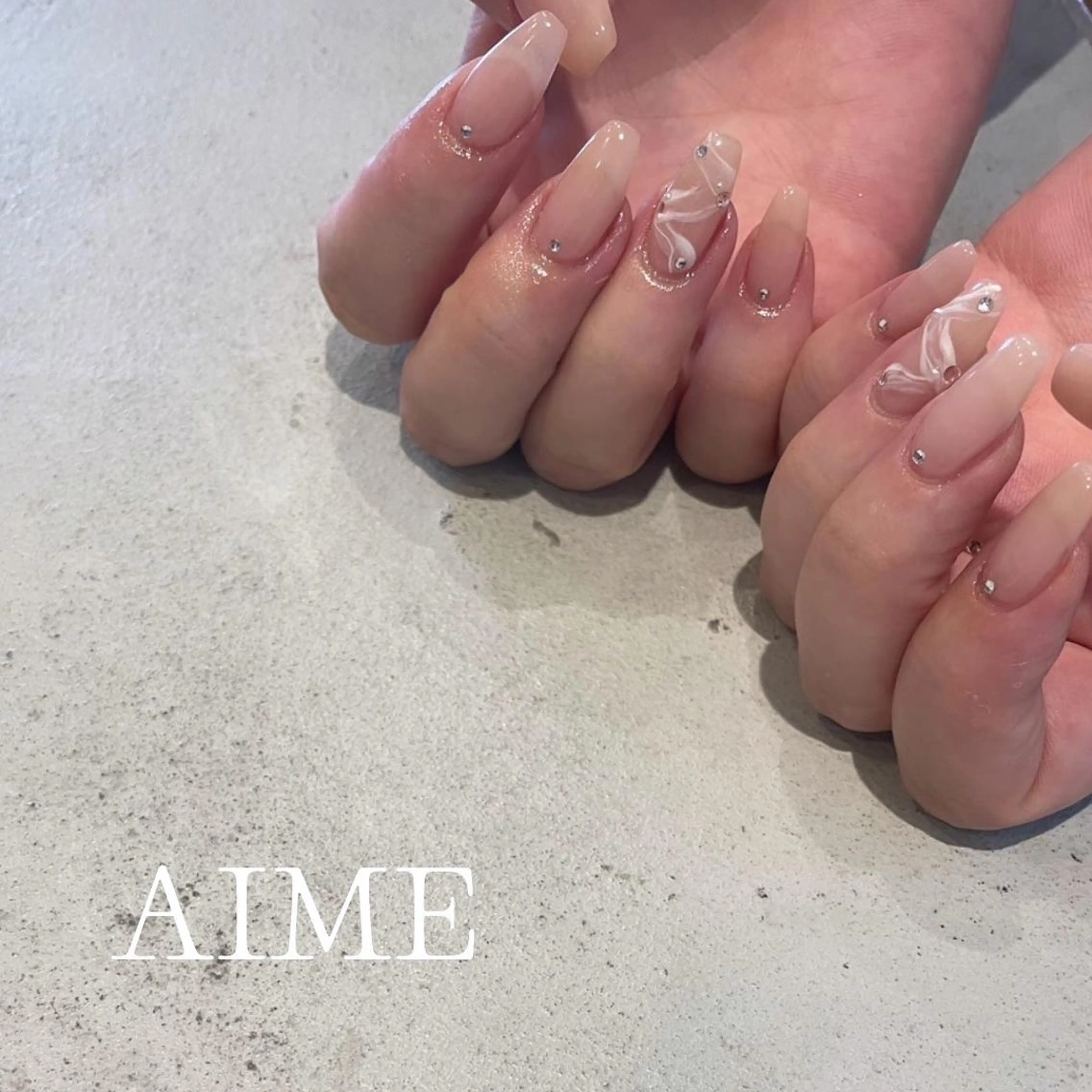 ネイル アートネイル ハンドネイル AIME （momo）のネイルデザイン