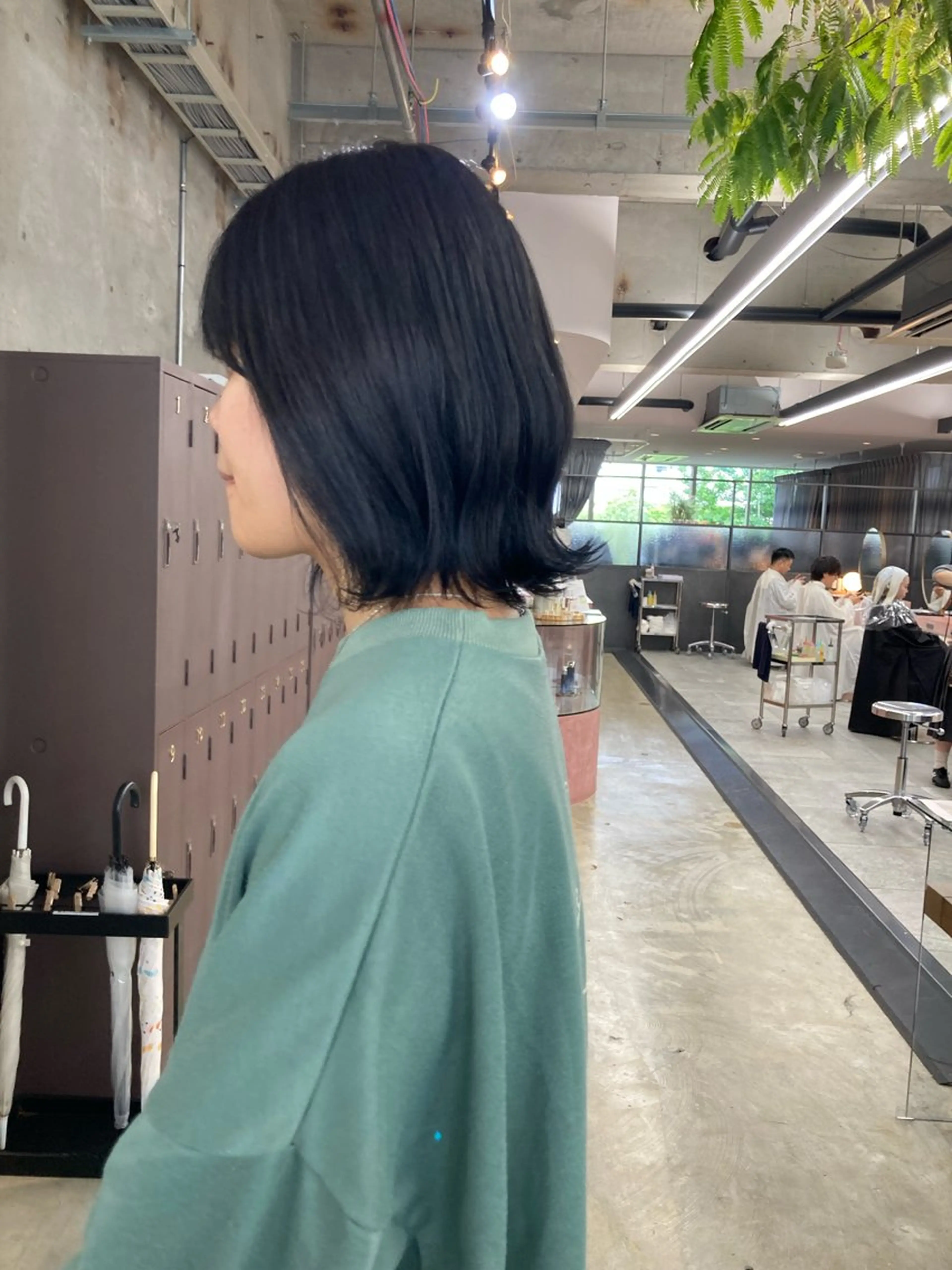 ミディアム カラー ブルーカラー 小木曽智美 /ボブ/ショートのヘアスタイル