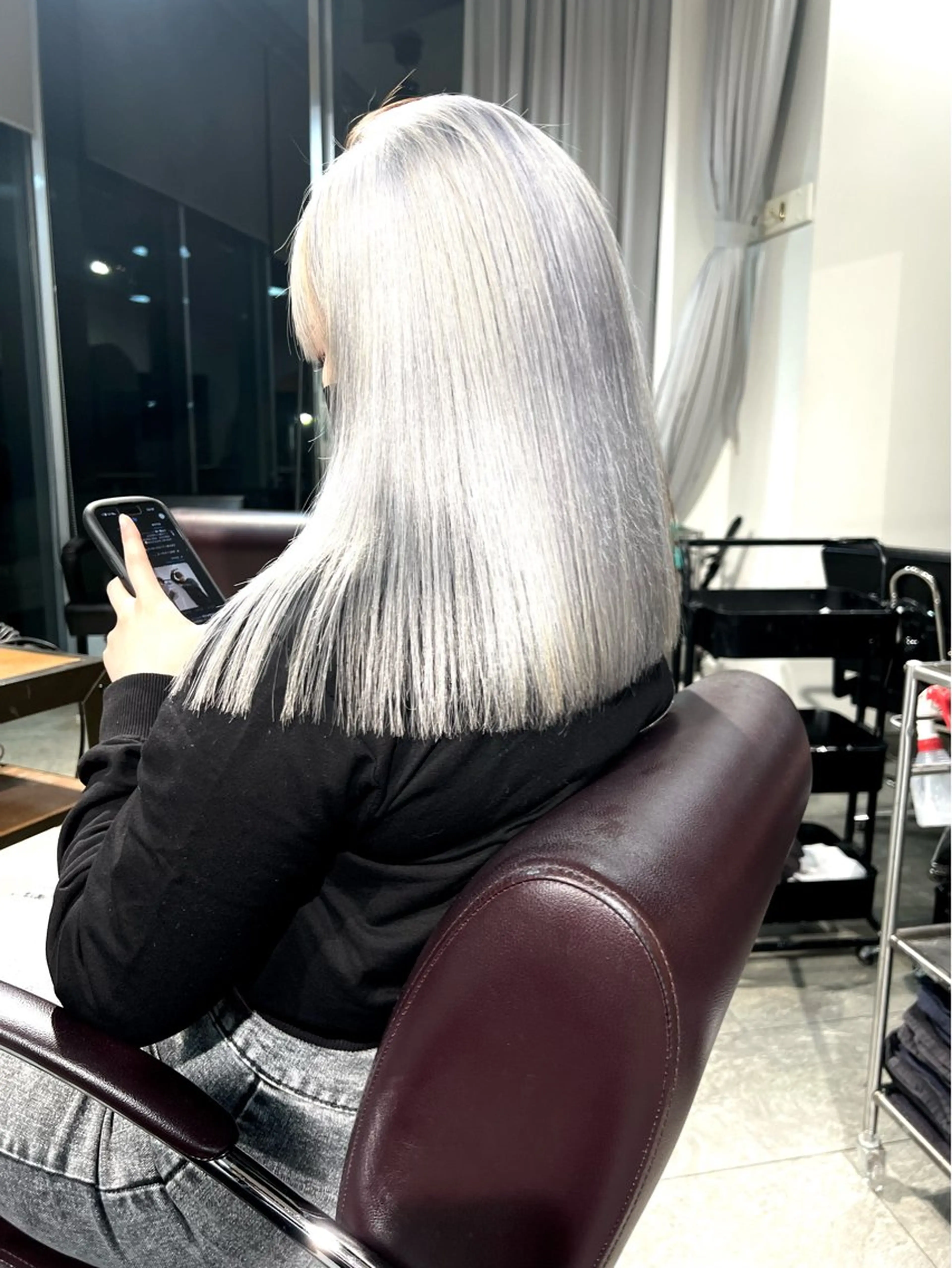 セミロング カラー ヘアアレンジ ヘアカラー トリートメント ヘアセット 🌈インナーカラー ‘ショウマ’🌈のヘアスタイル