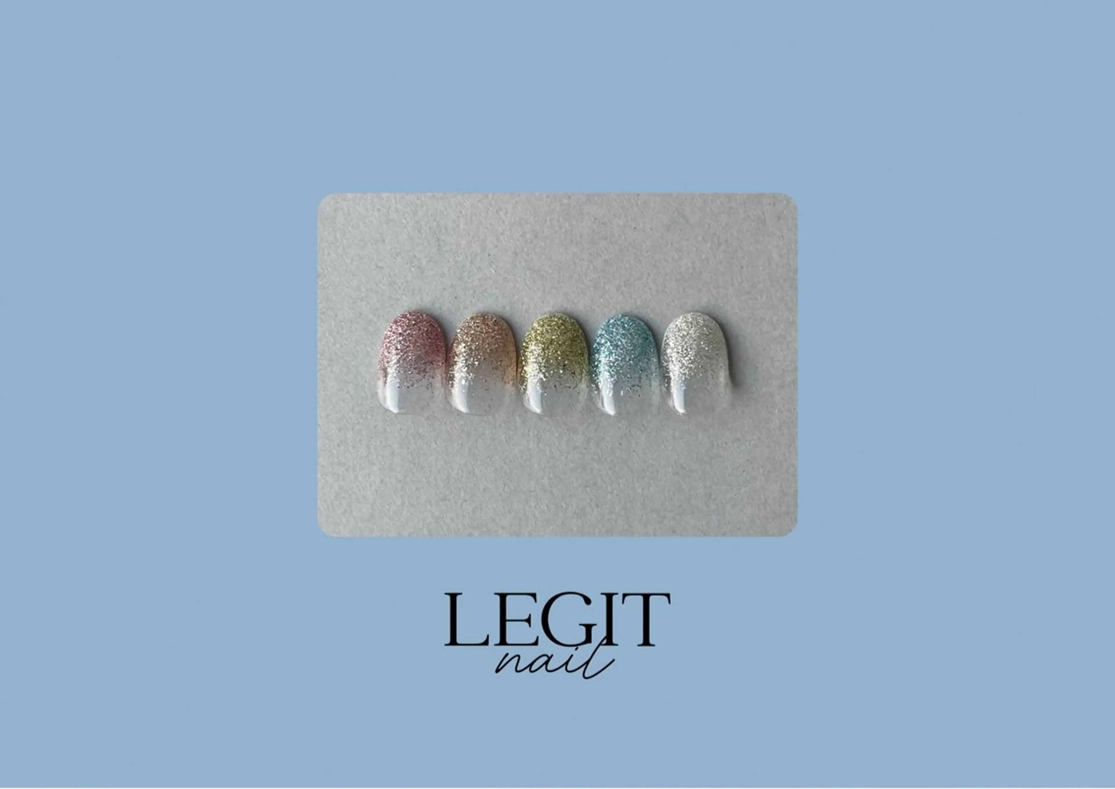 ネイル ラメ(グリッター) LEGIT nail AKARIのネイルデザイン