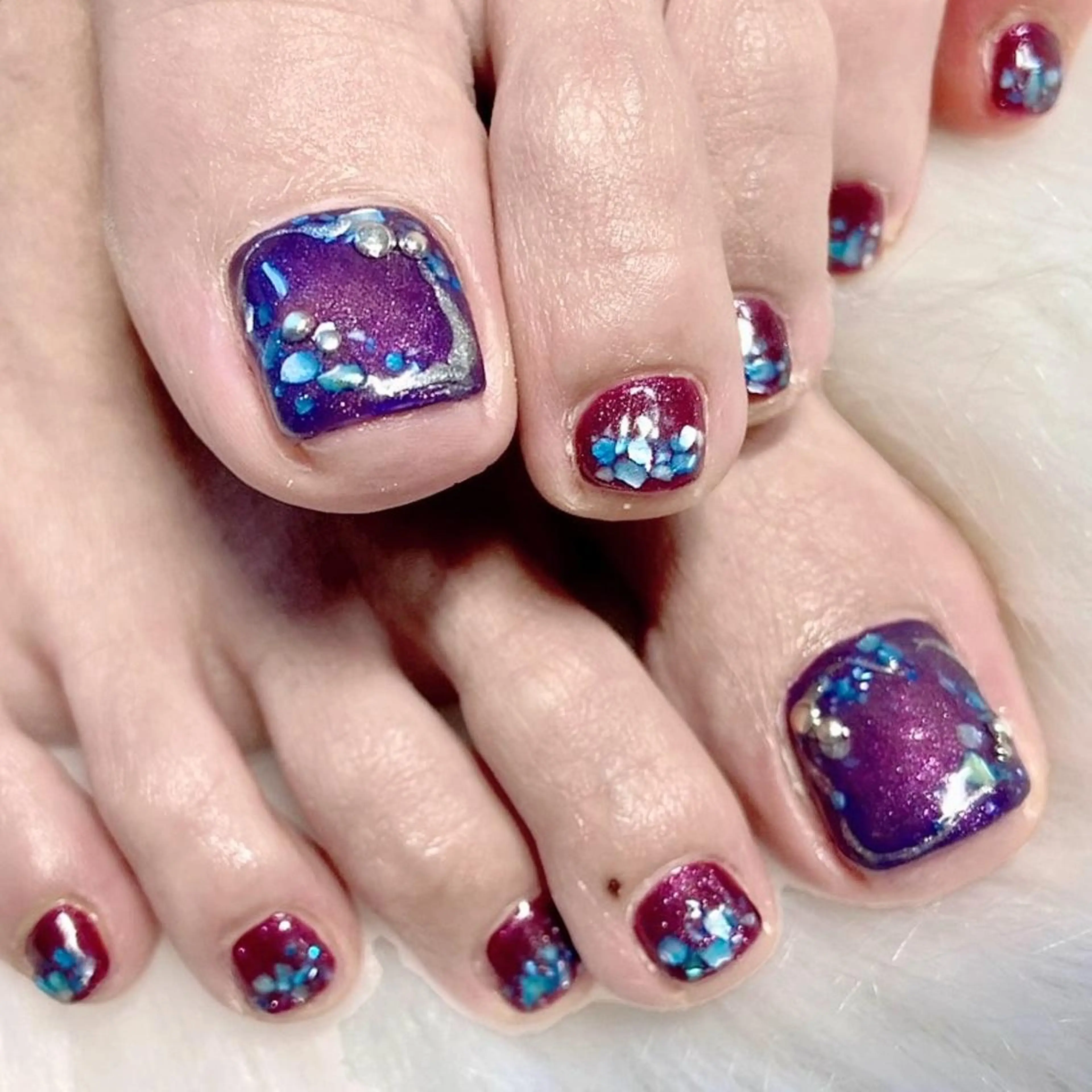 ネイル アートネイル フットネイル 伊藤 アップネイルのネイルデザイン