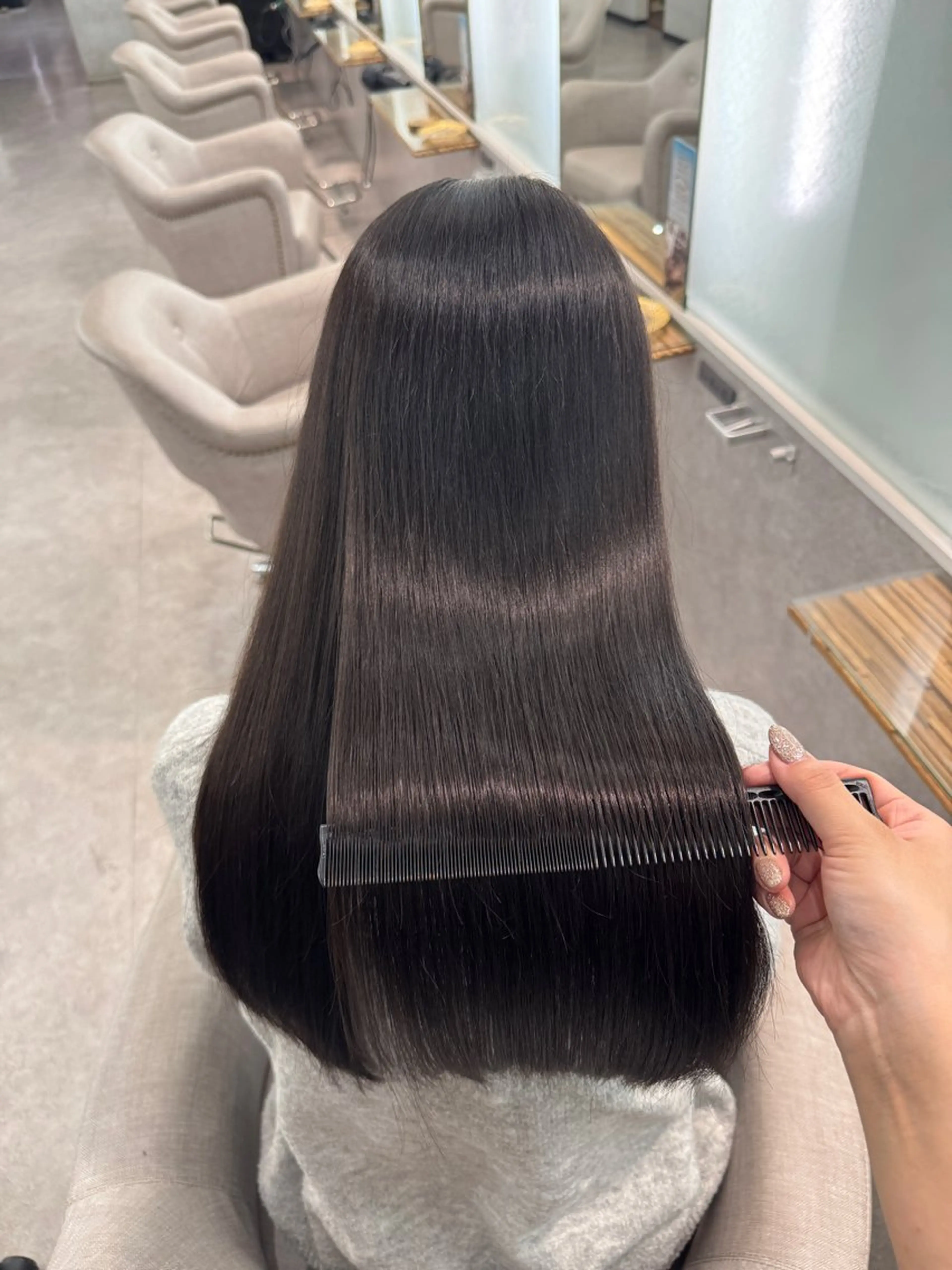 ロング カラー 透明感カラー トリートメント レイヤー/美髪カラー 🫧名古屋YURIのヘアスタイル