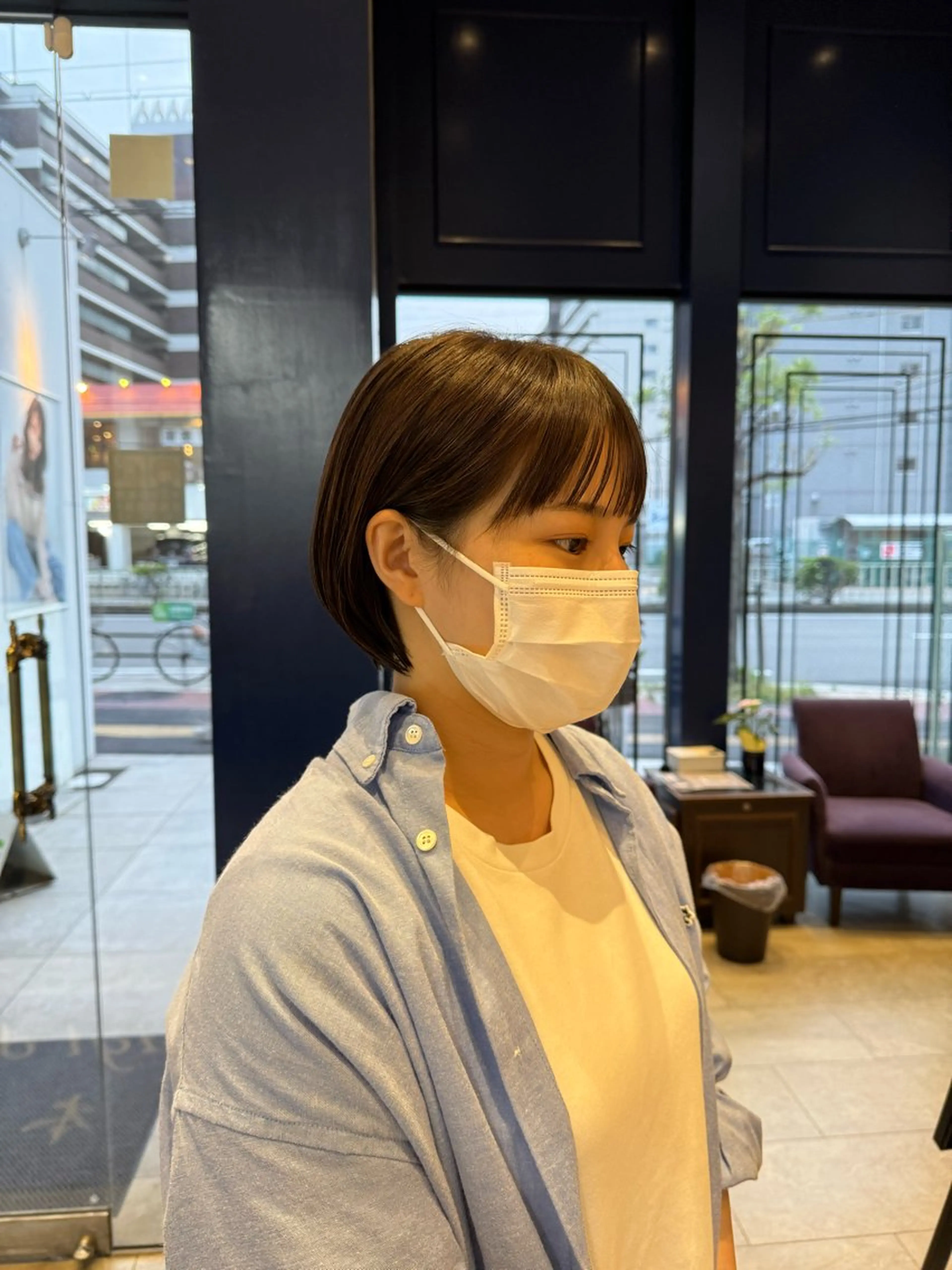 ショート ショート/ボブ パーマ/中原のヘアスタイル