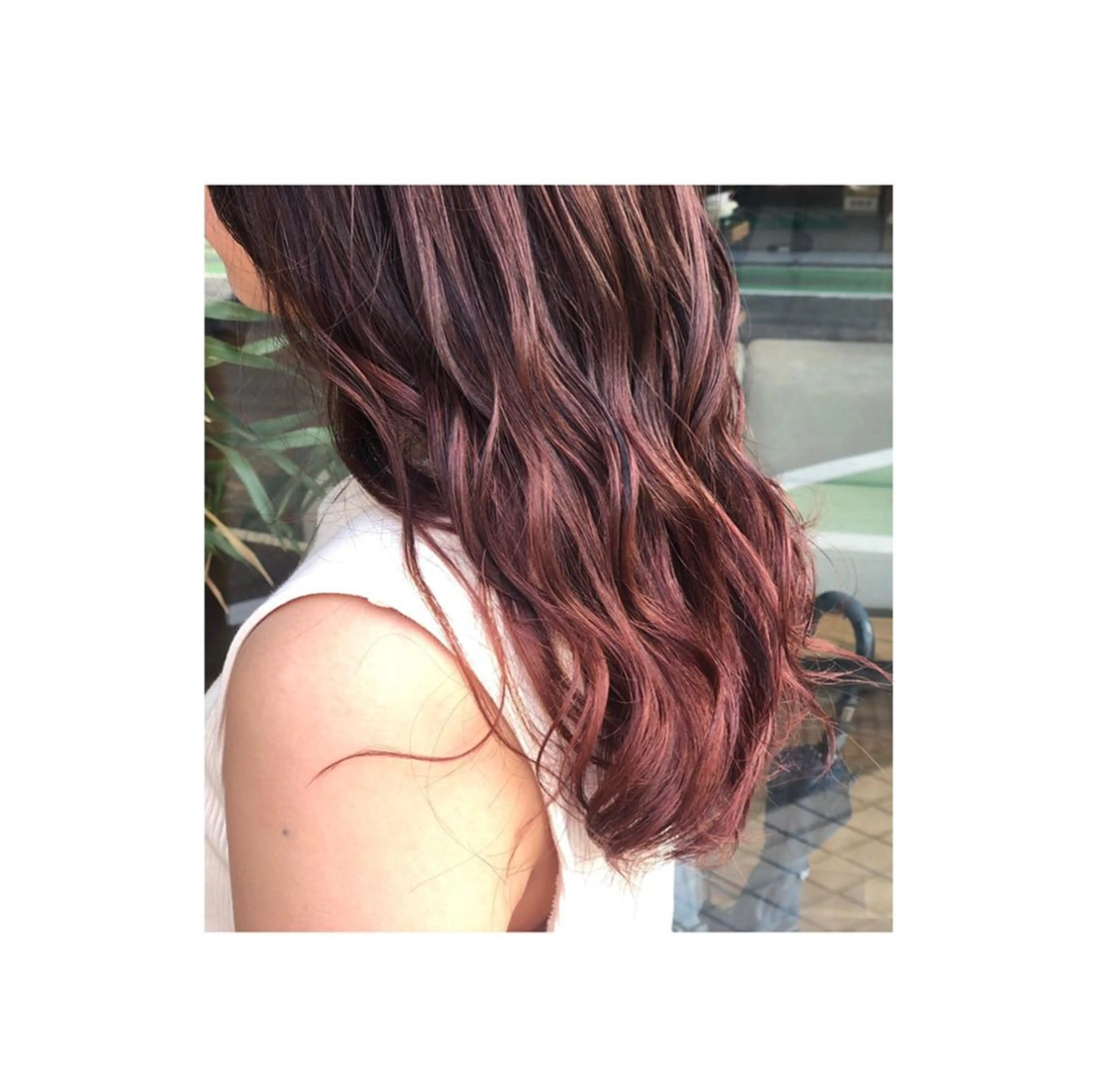 ロング カラー あらい なつみのヘアスタイル