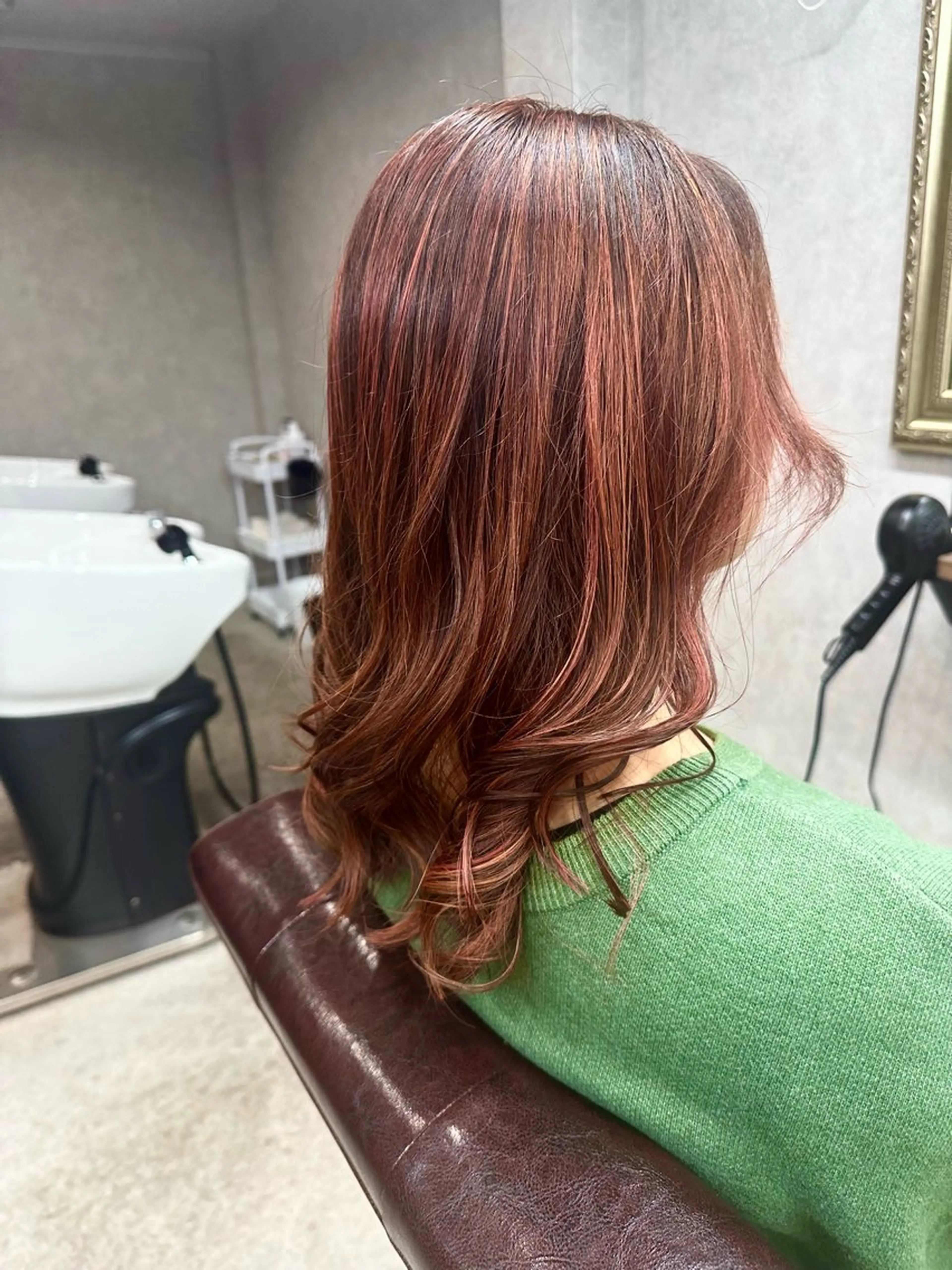 ロング カラー カット ヘアカラー Lien 深井店のヘアスタイル